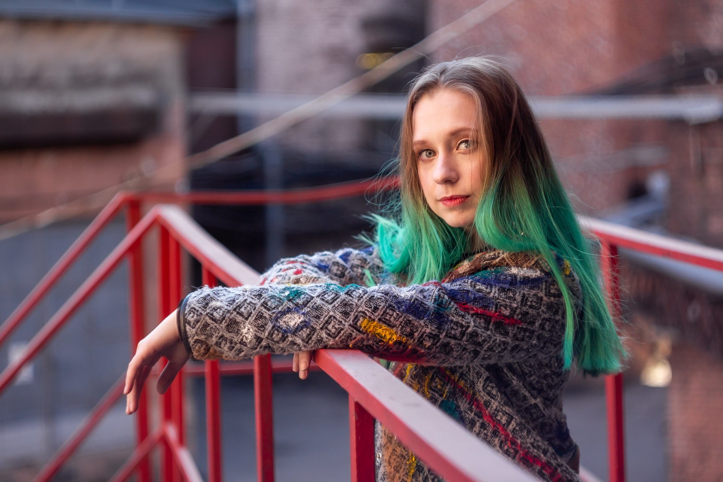 Настя Павлова. Крыша. Портретный фотограф в Санкт-Петербурге Александр Быстрицкий