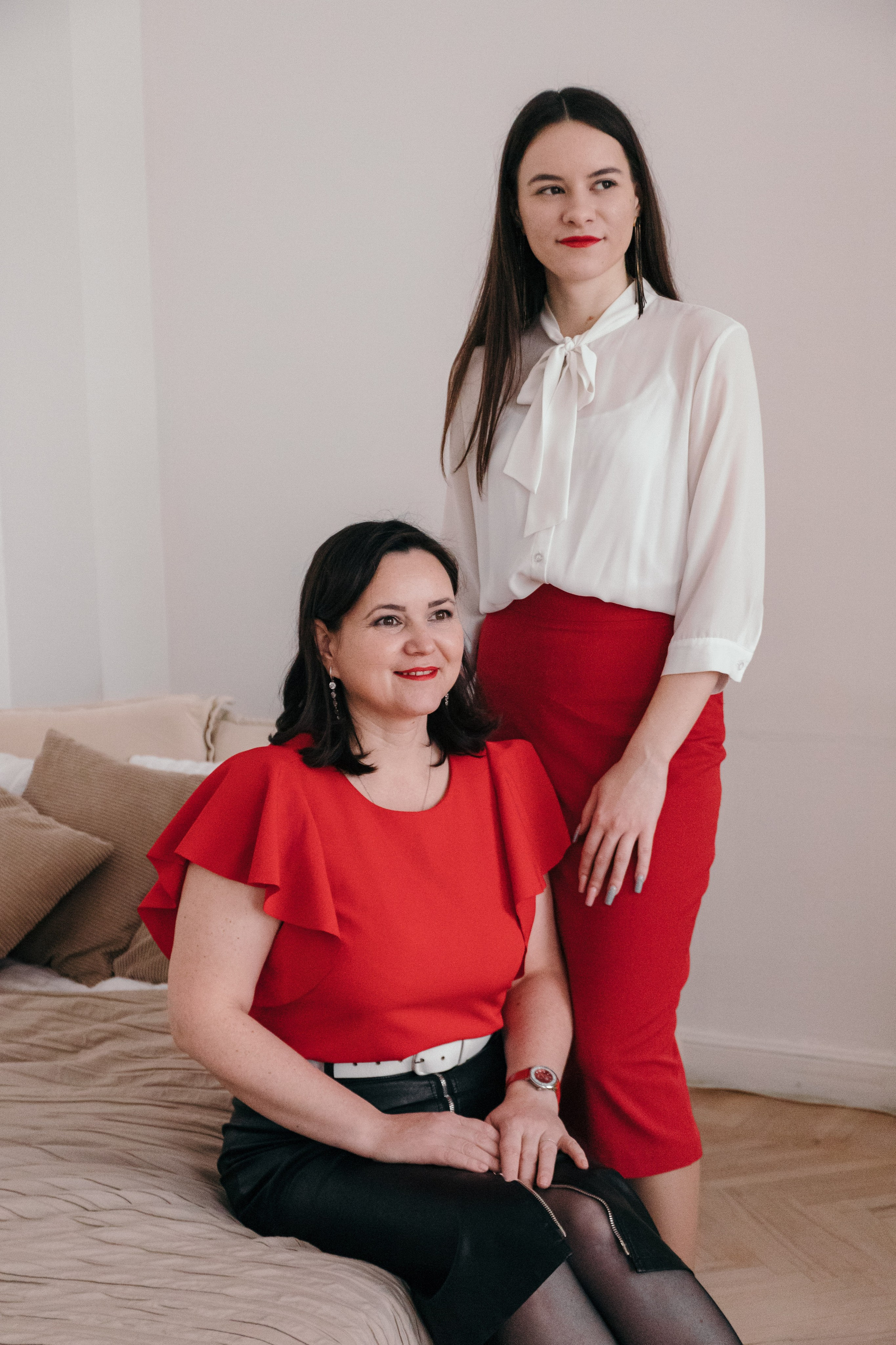 Семья в красном. Фотограф Елена Балакина (Челябинск)