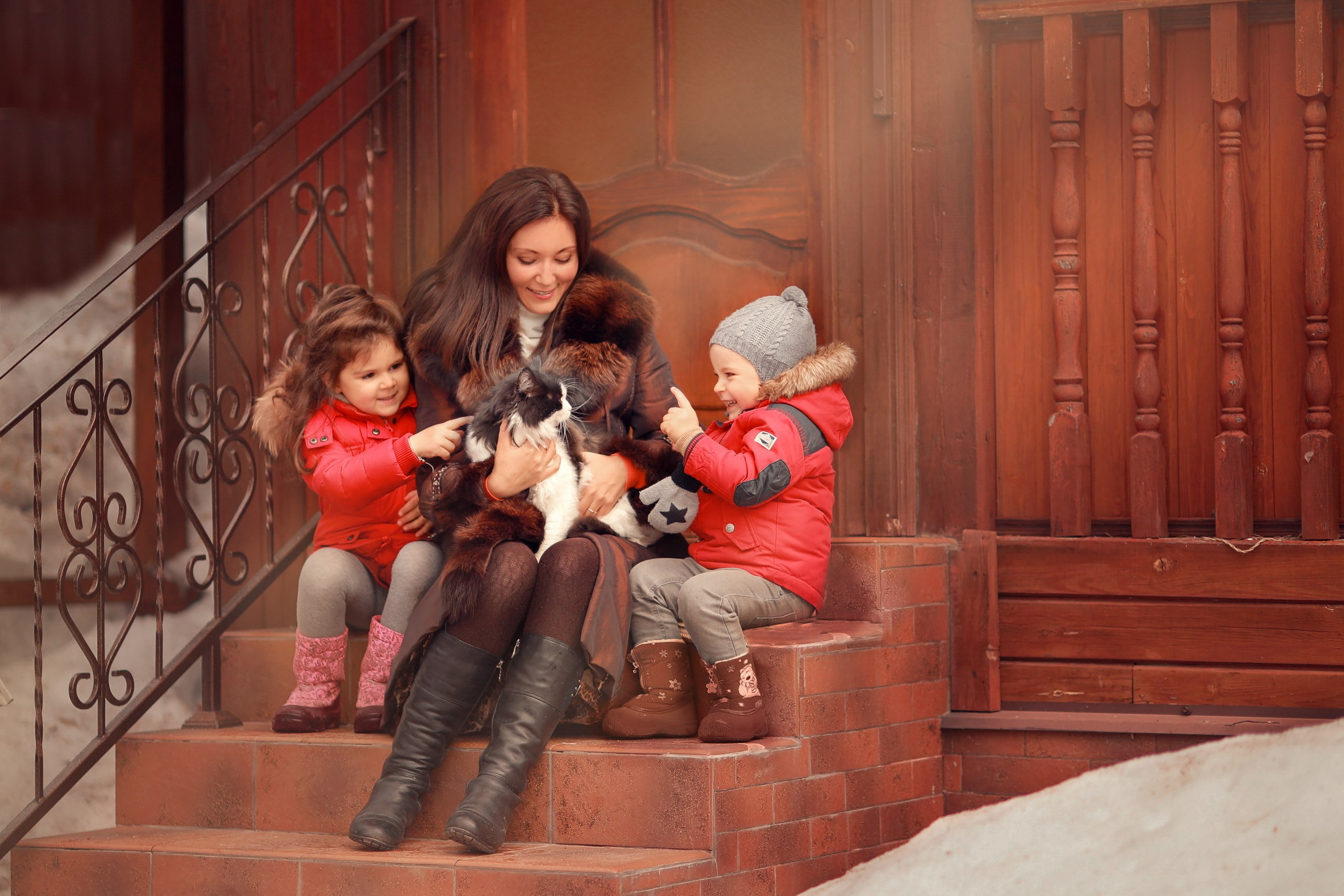 Зимние приключения. Фотограф Юлия Рязанова Москва семейный и детский