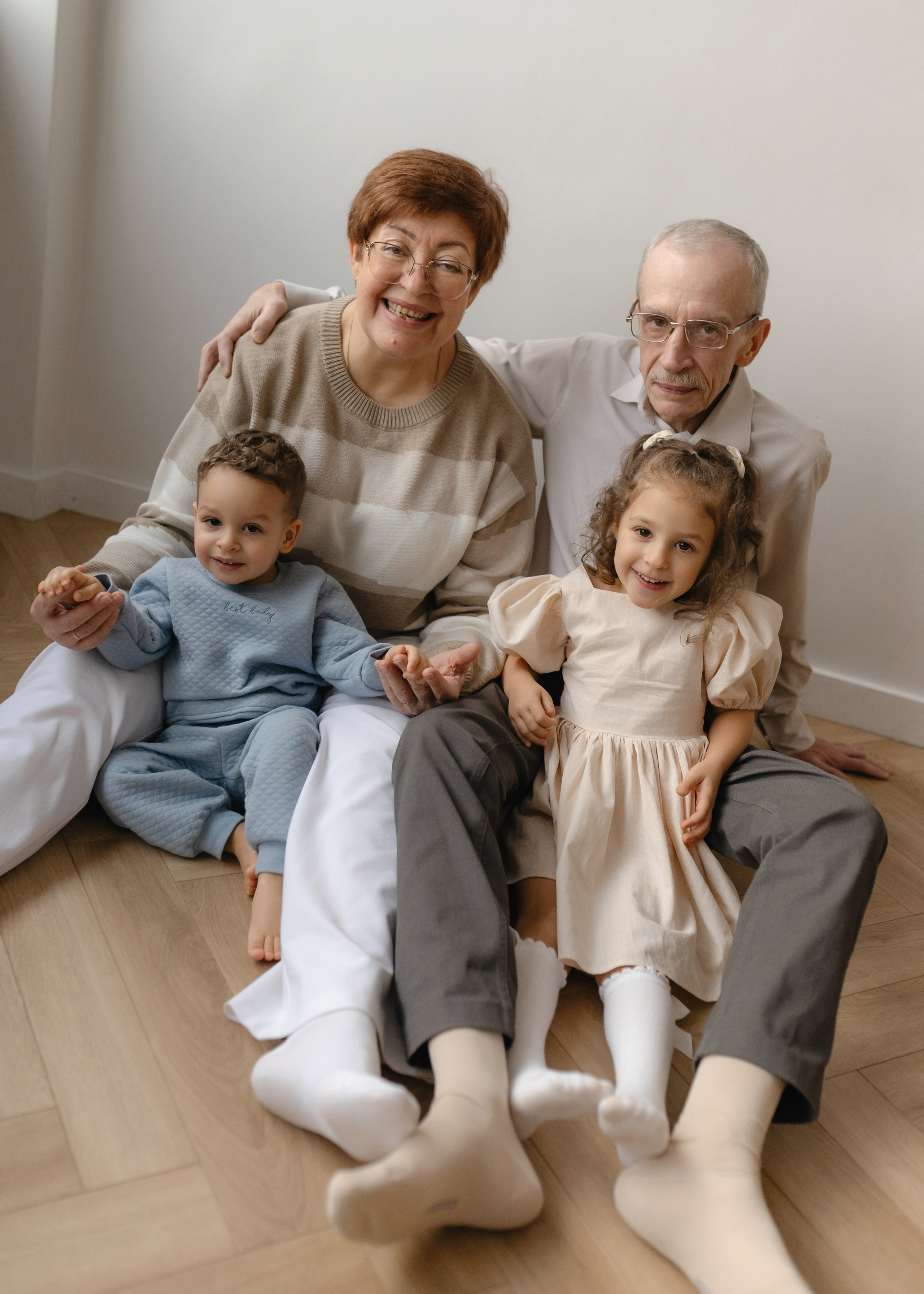 Семейная новогодняя съемка в студии. Семейный и портретный фотограф Нижний Новгород