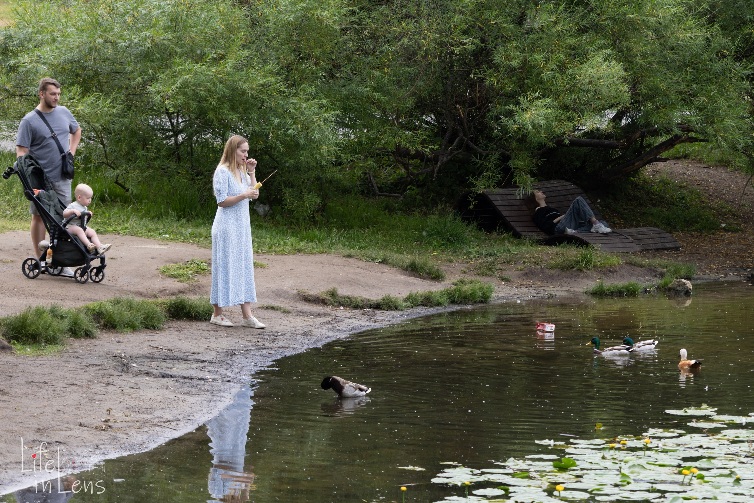 Парк Кузьминки. Фотограф, получающий удовольствие от своей работы