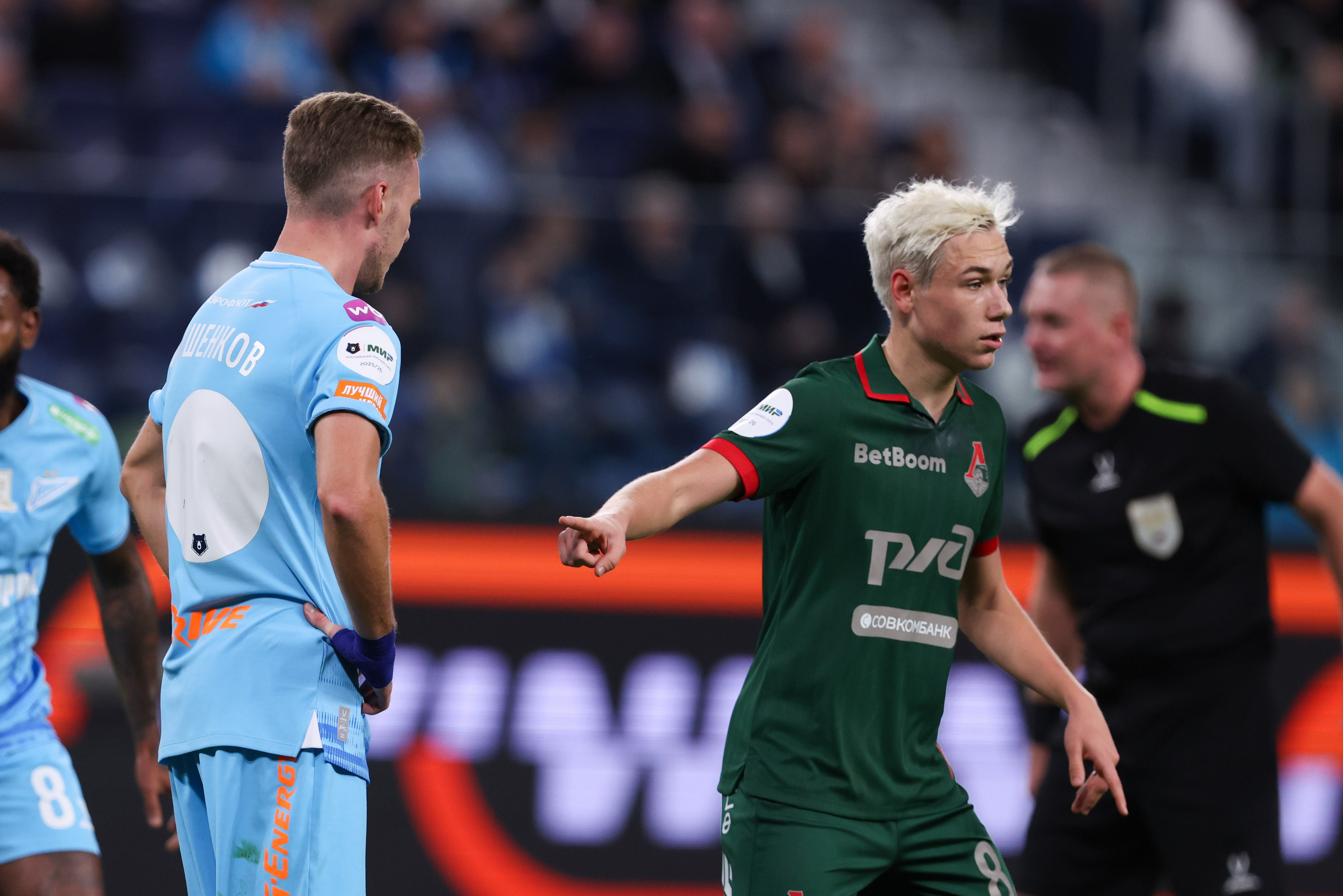 ФК «Зенит» — ФК «Локомотив» 14 тур РПЛ 01.11.2025. Спортивный и репортажный фотограф Антон Тереханов