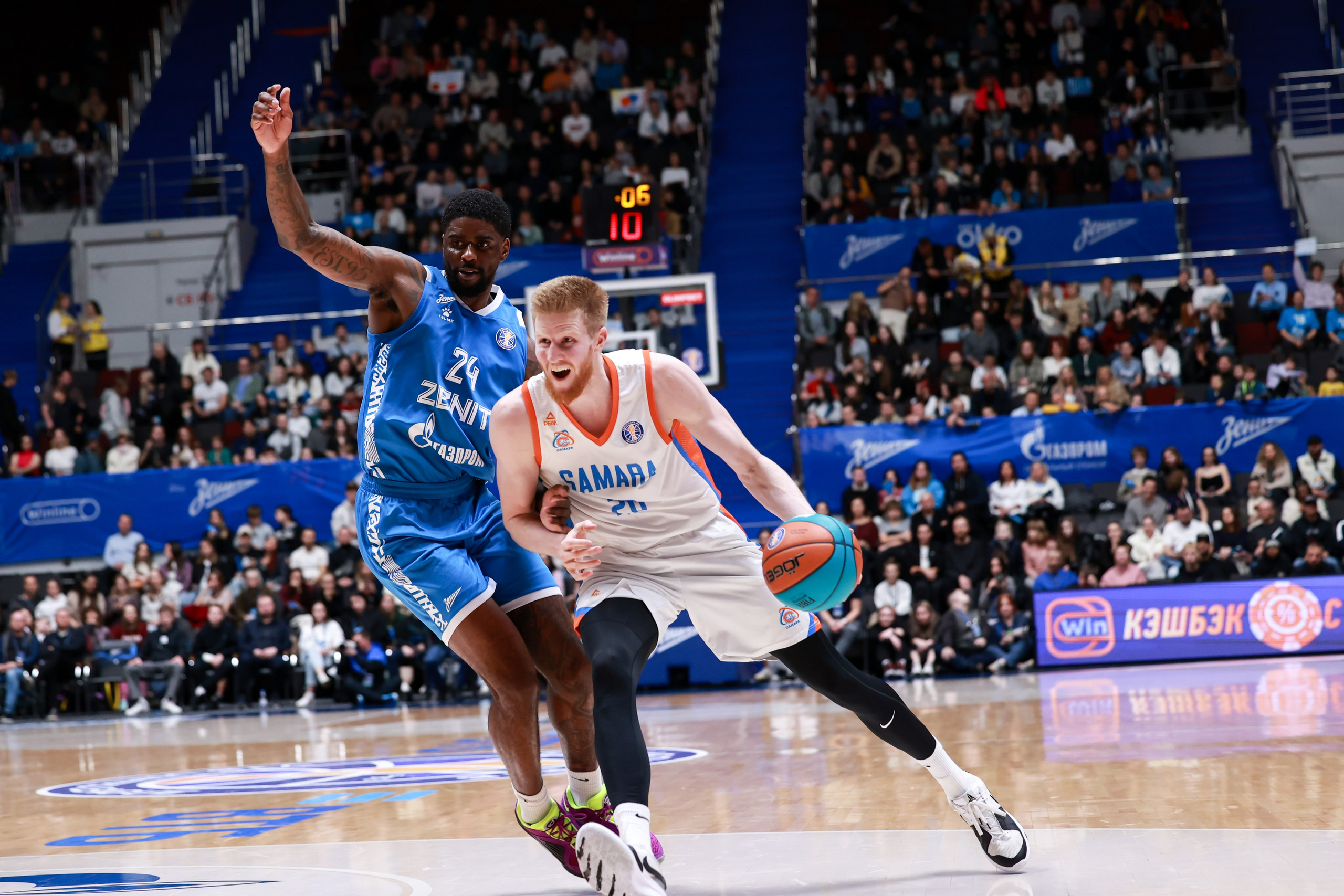 БК Зенит — БК Самара 30.10.2024. Спортивный и репортажный фотограф Антон Тереханов