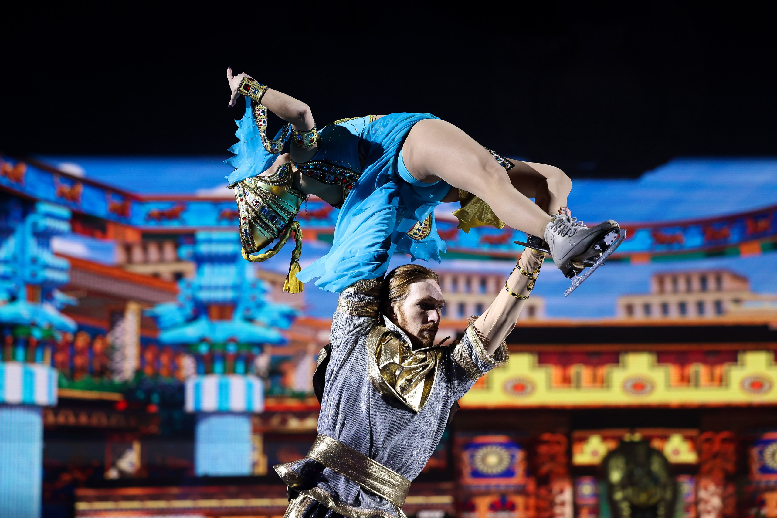 «История любви Шахеризады» шоу на льду 03.01.2024. Спортивный и репортажный фотограф Антон Тереханов