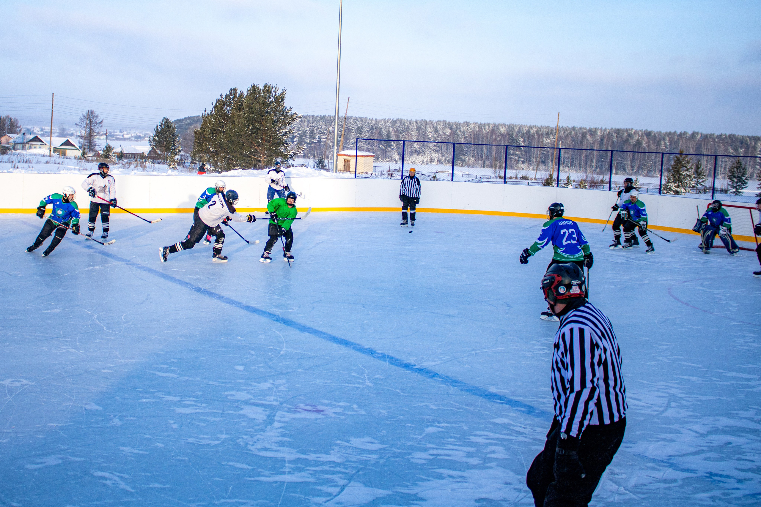 Хоккей г.п Атиг-г.п Дружинино