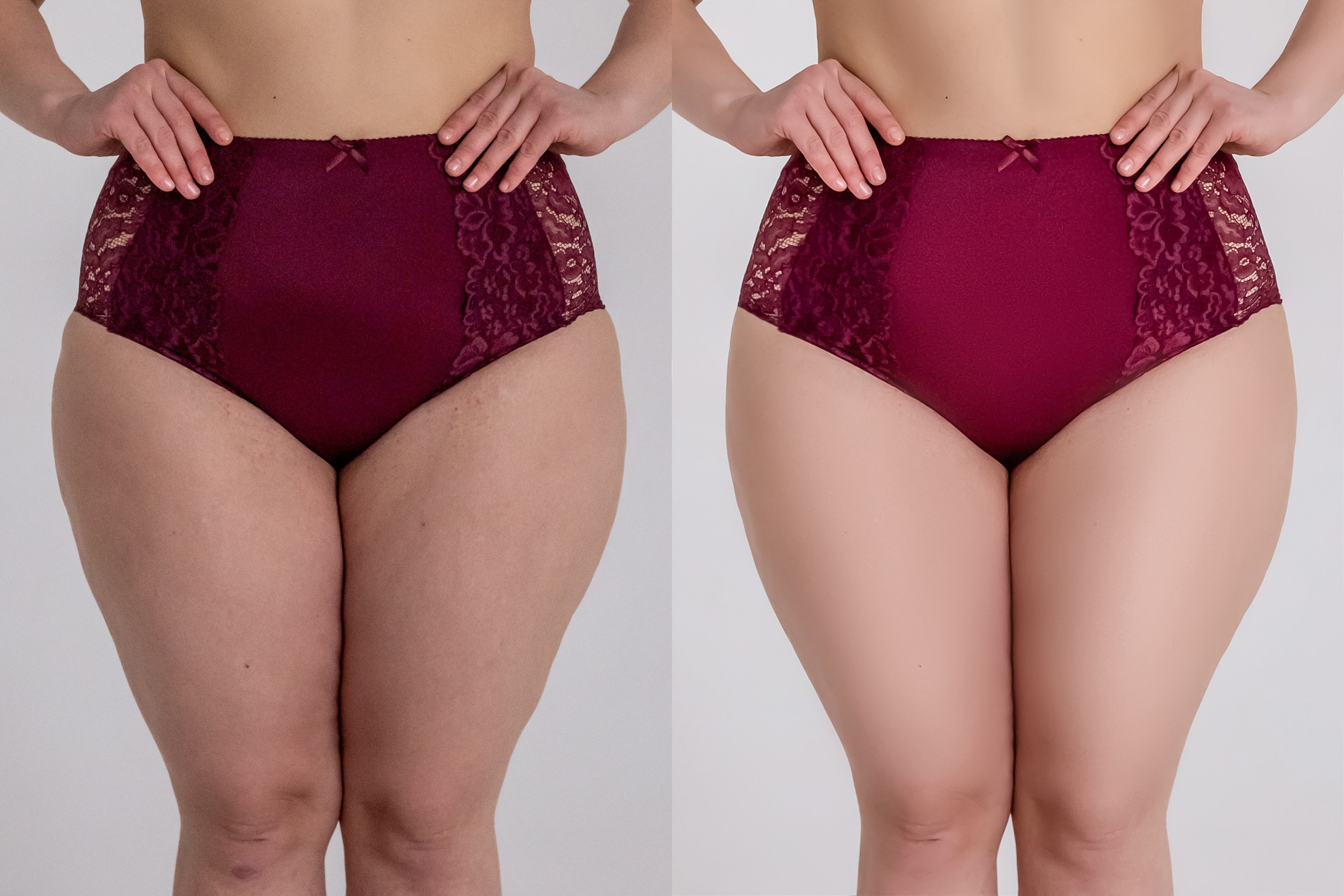 Деликатная обработка портретов для рекламы нижнего белья | Студия SVITHART