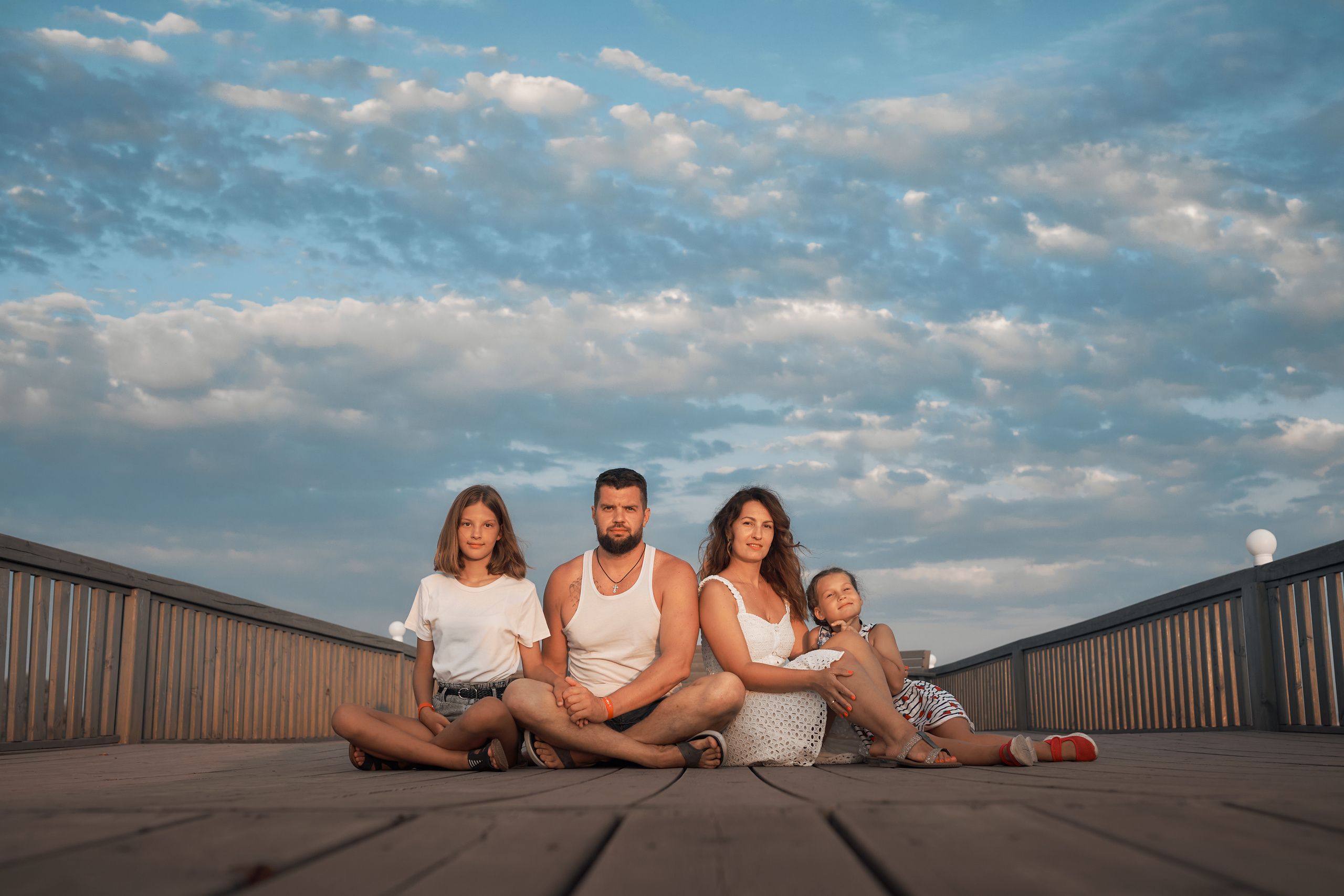 Семейная фотосессия на берегу моря в ст. Благовещенской