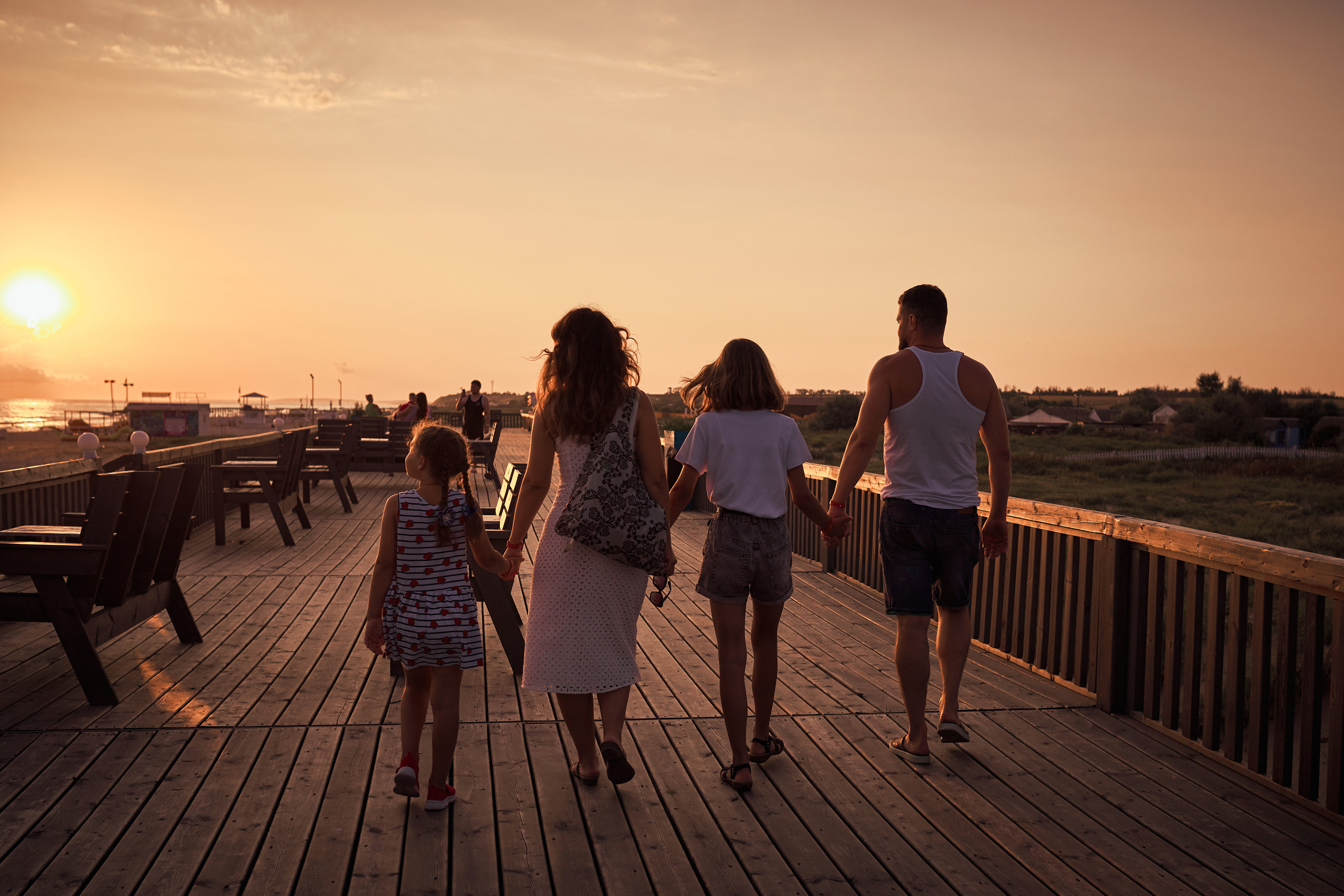 Семейная фотосессия на берегу моря в ст. Благовещенской