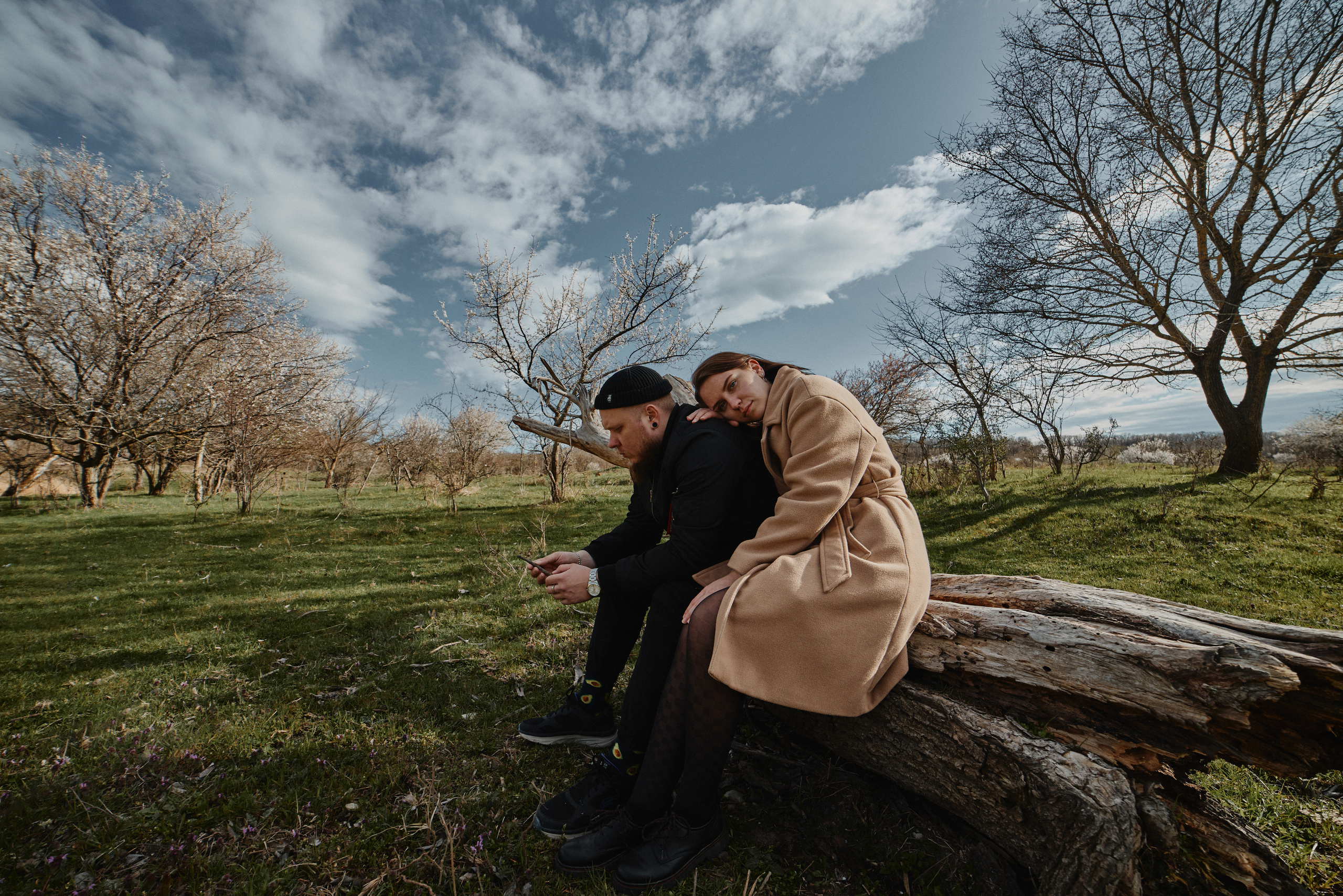 Лав стори для Вовы и Ани ранней весной в Анапе