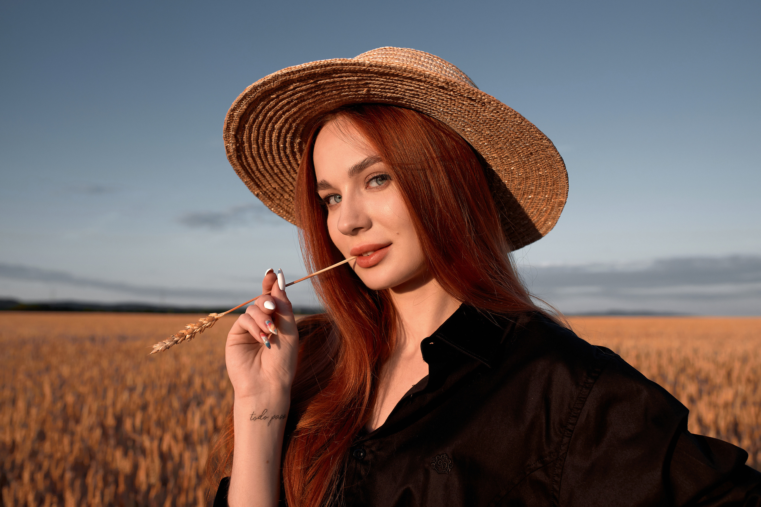 Индивидуальная фотосессия для Маши в поле пшеницы