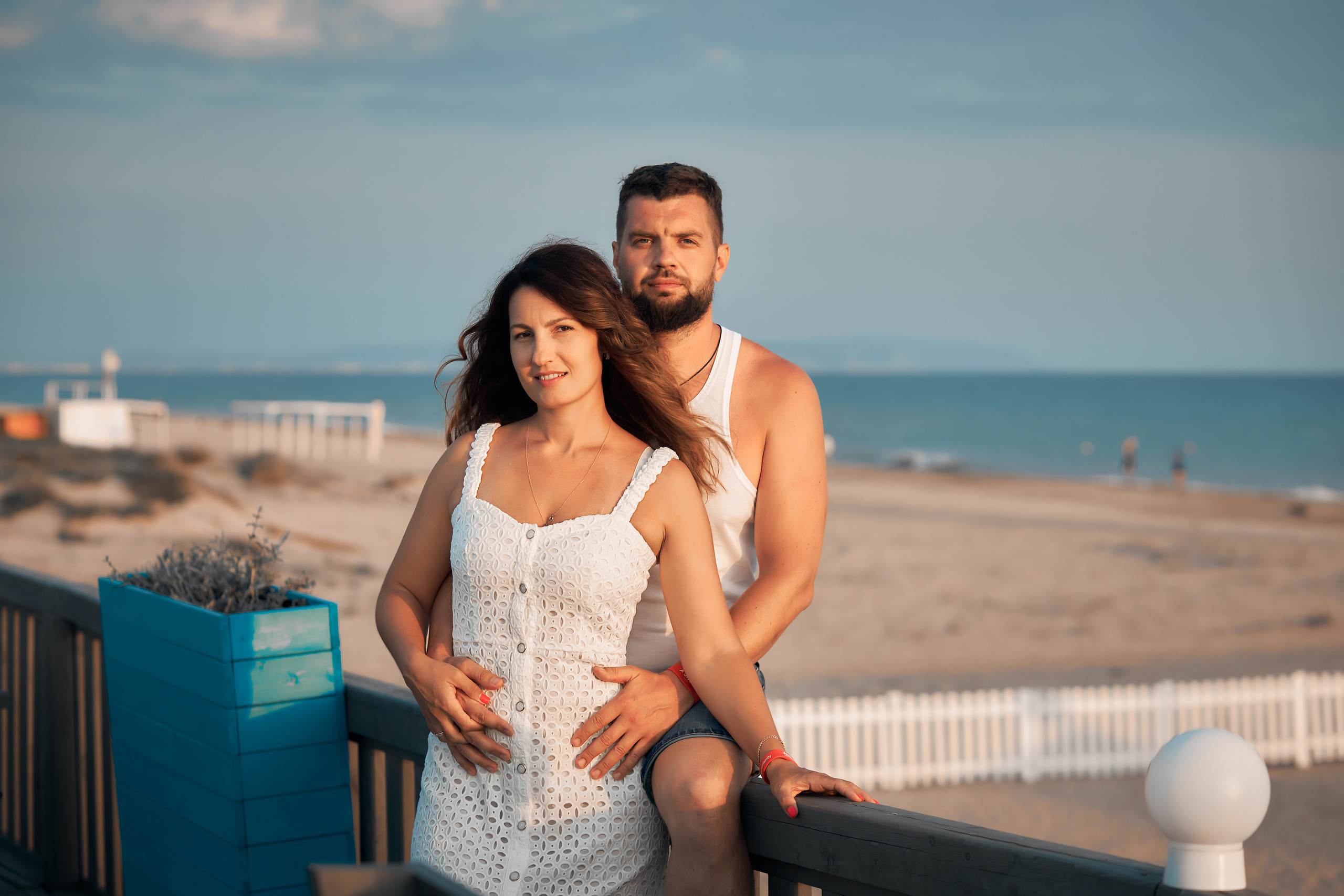 Семейная фотосессия на берегу моря в ст. Благовещенской