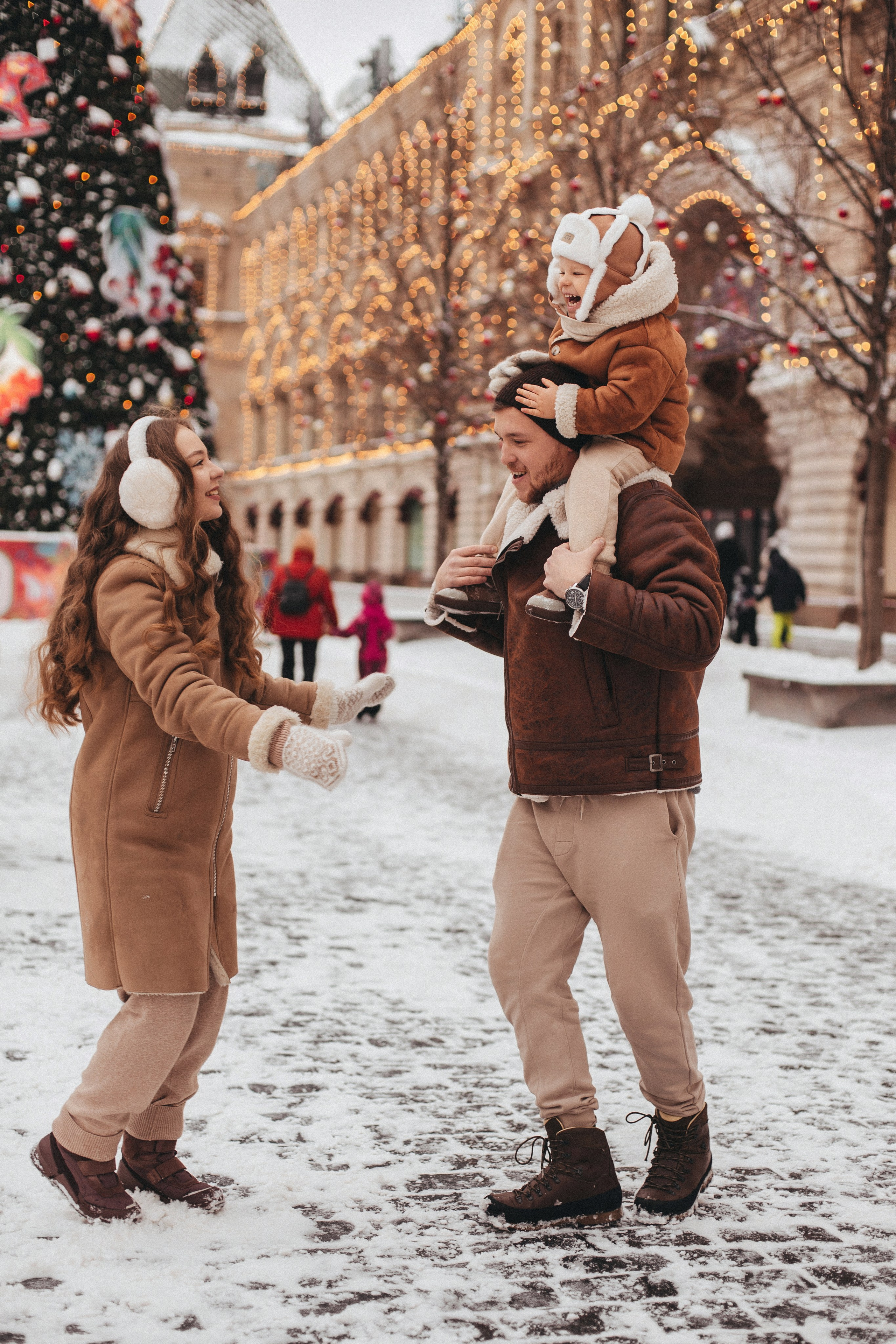 На новогодней ярмарке. Семейный фотограф в Москве