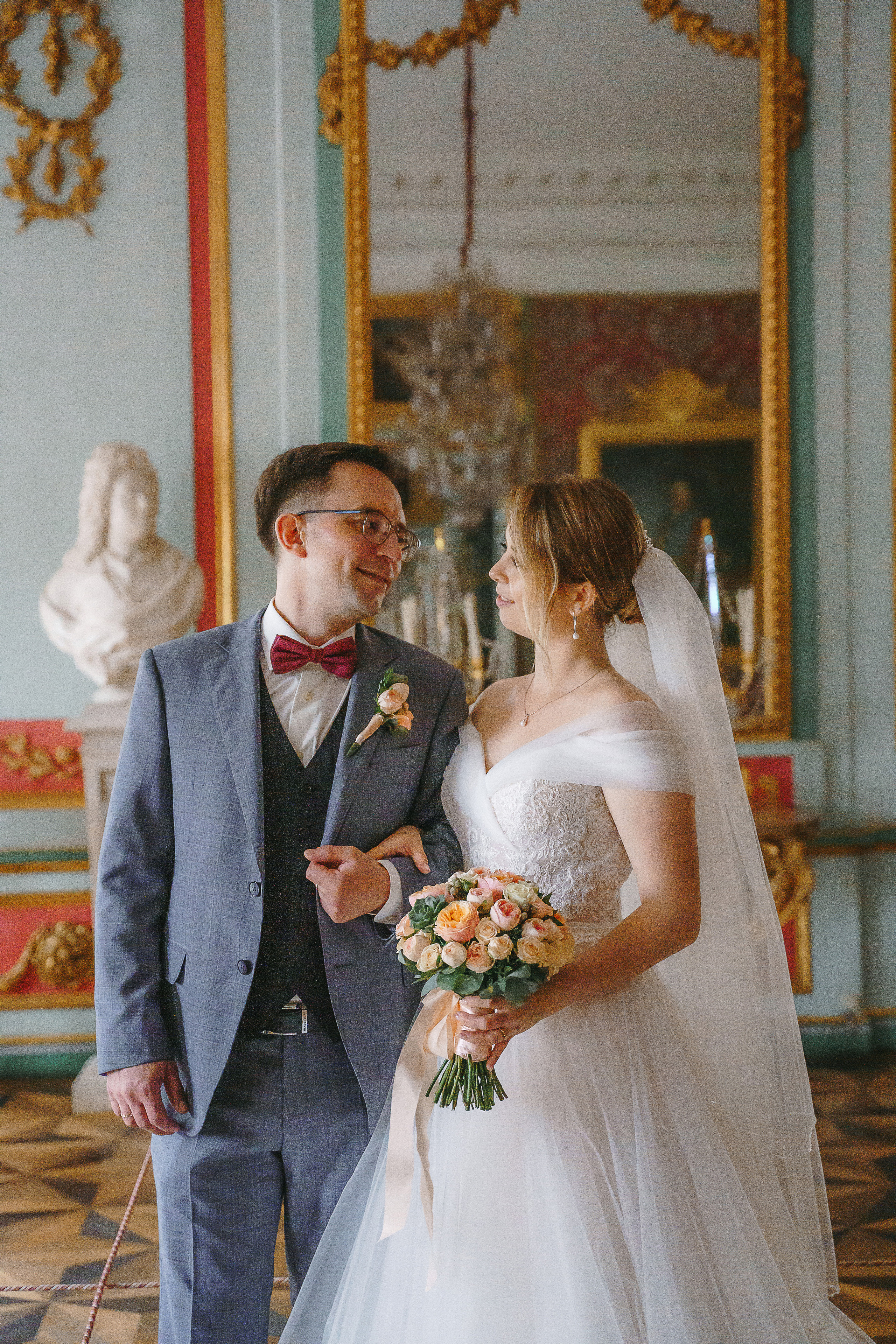 Свадебная фотосессия в усадьбе Кусково (свадьба в усадьбе Кусково)