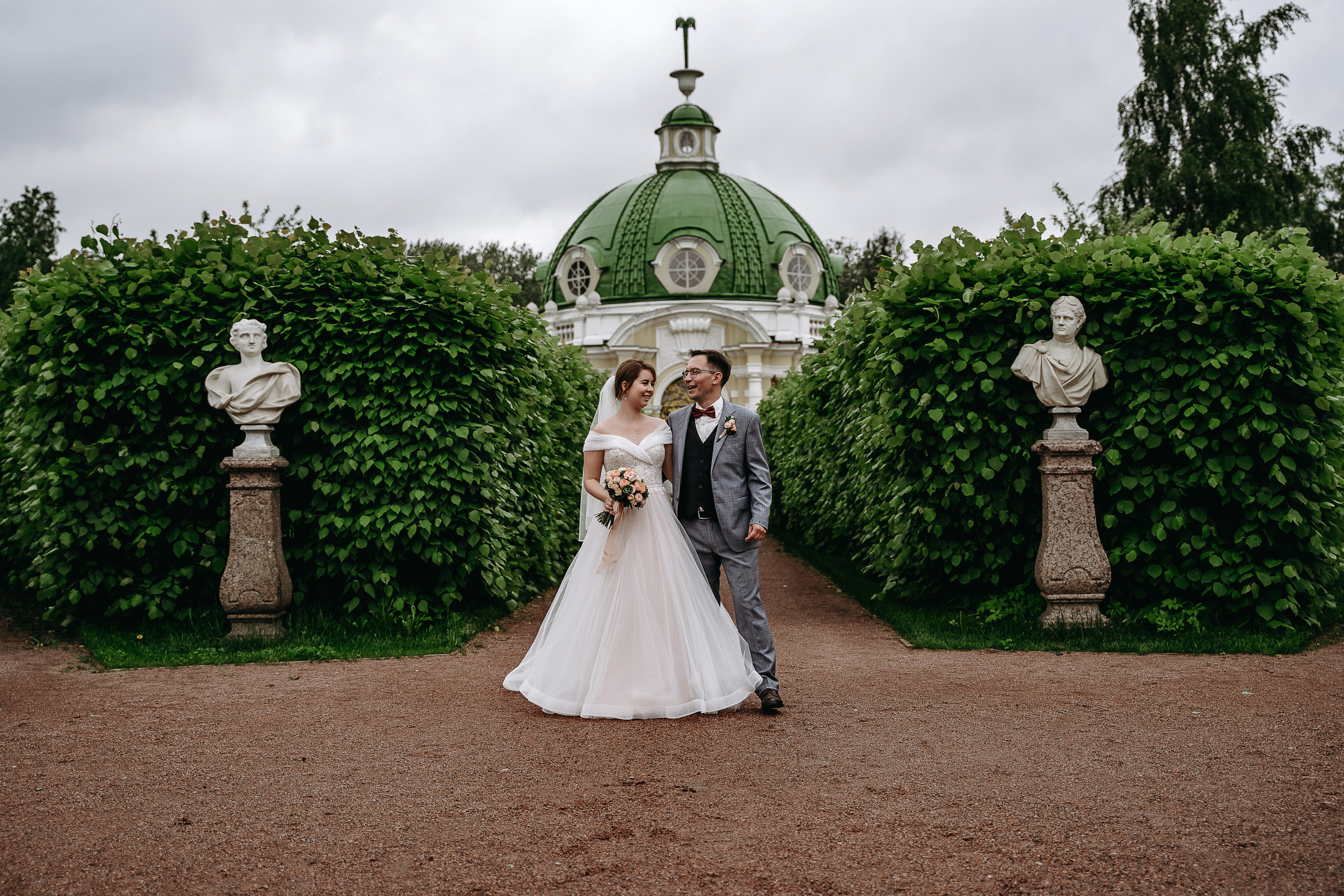 Свадебная фотосессия в усадьбе Кусково (свадьба в усадьбе Кусково)