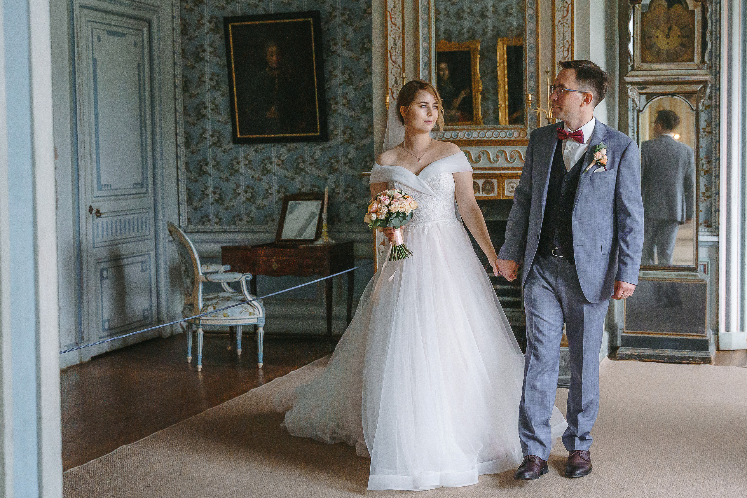 Свадебная фотосессия в усадьбе Кусково (свадьба в усадьбе Кусково)