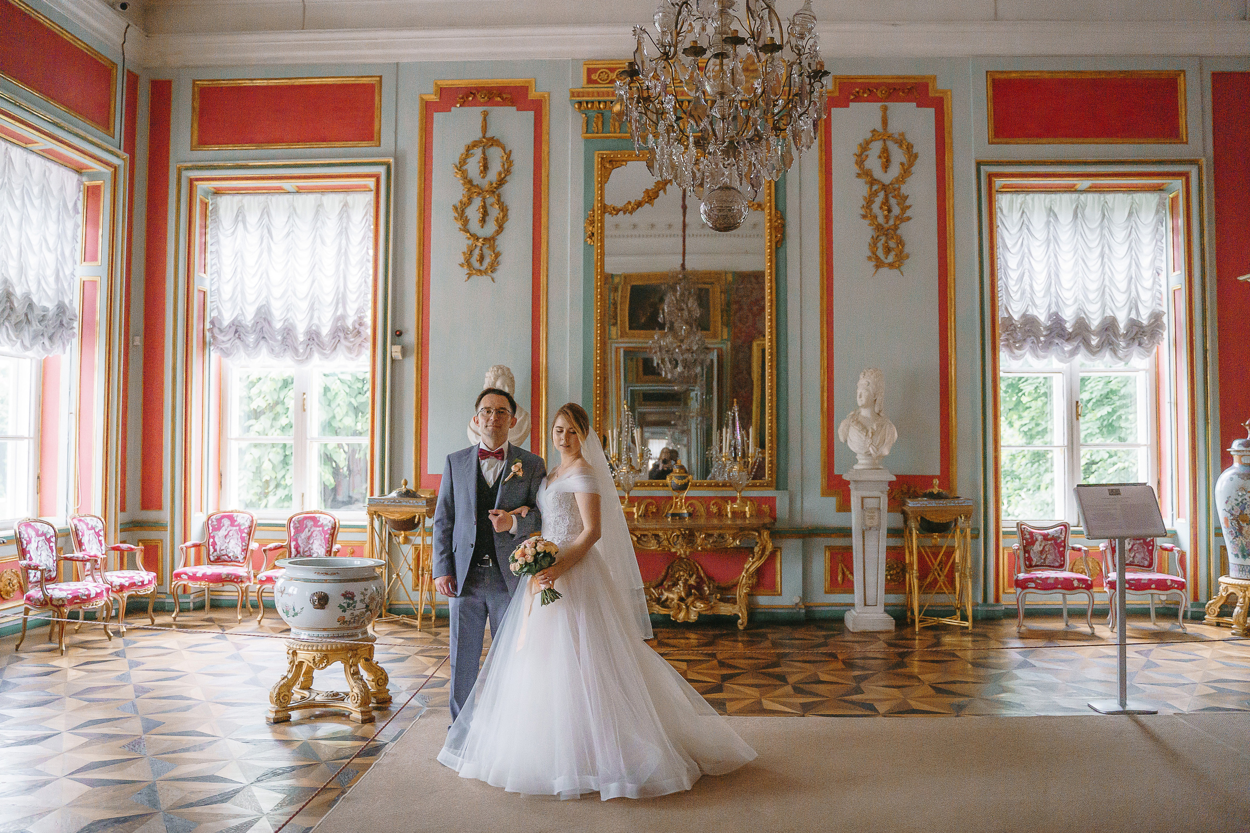 Свадебная фотосессия в усадьбе Кусково (свадьба в усадьбе Кусково)