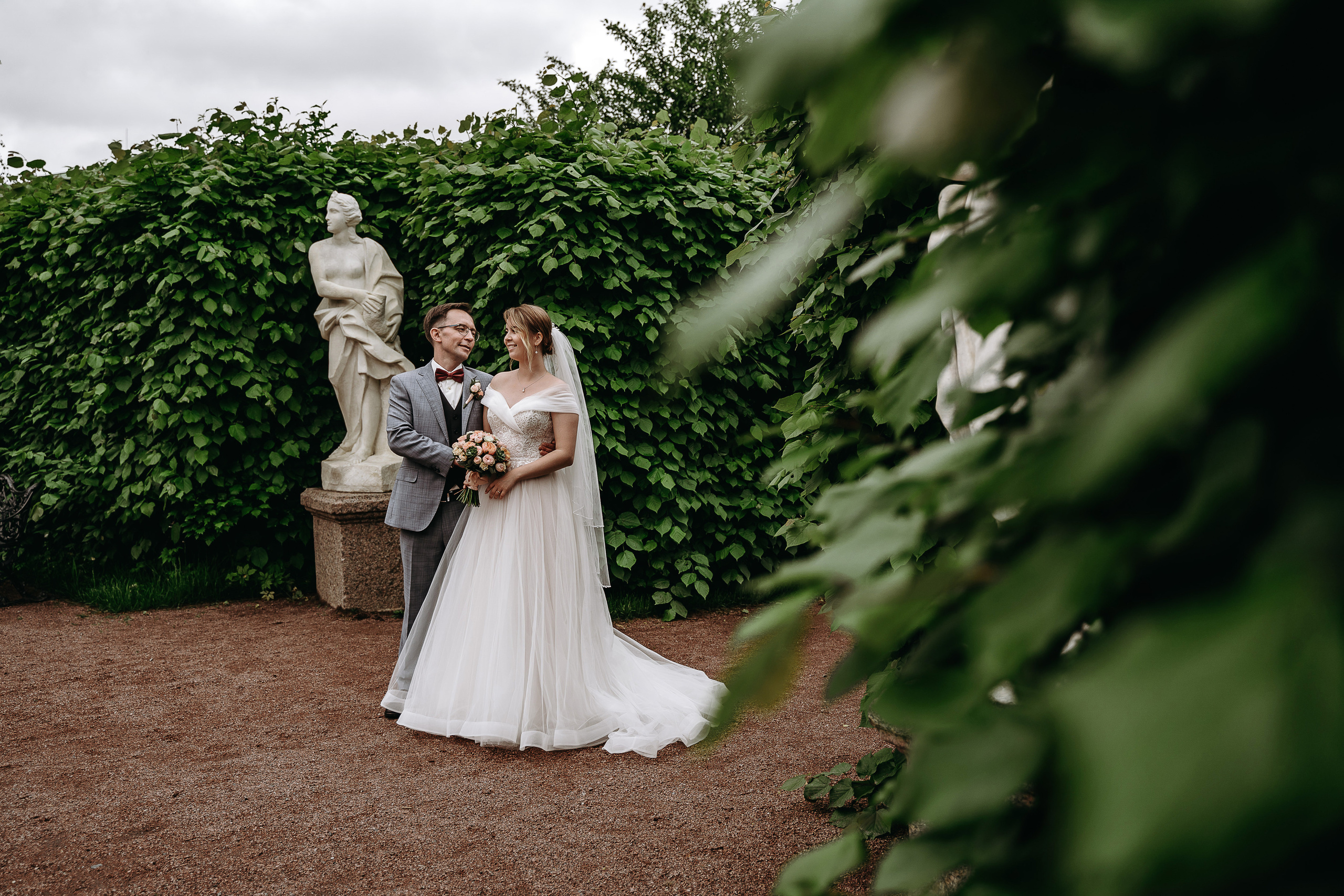 Свадебная фотосессия в усадьбе Кусково (свадьба в усадьбе Кусково)