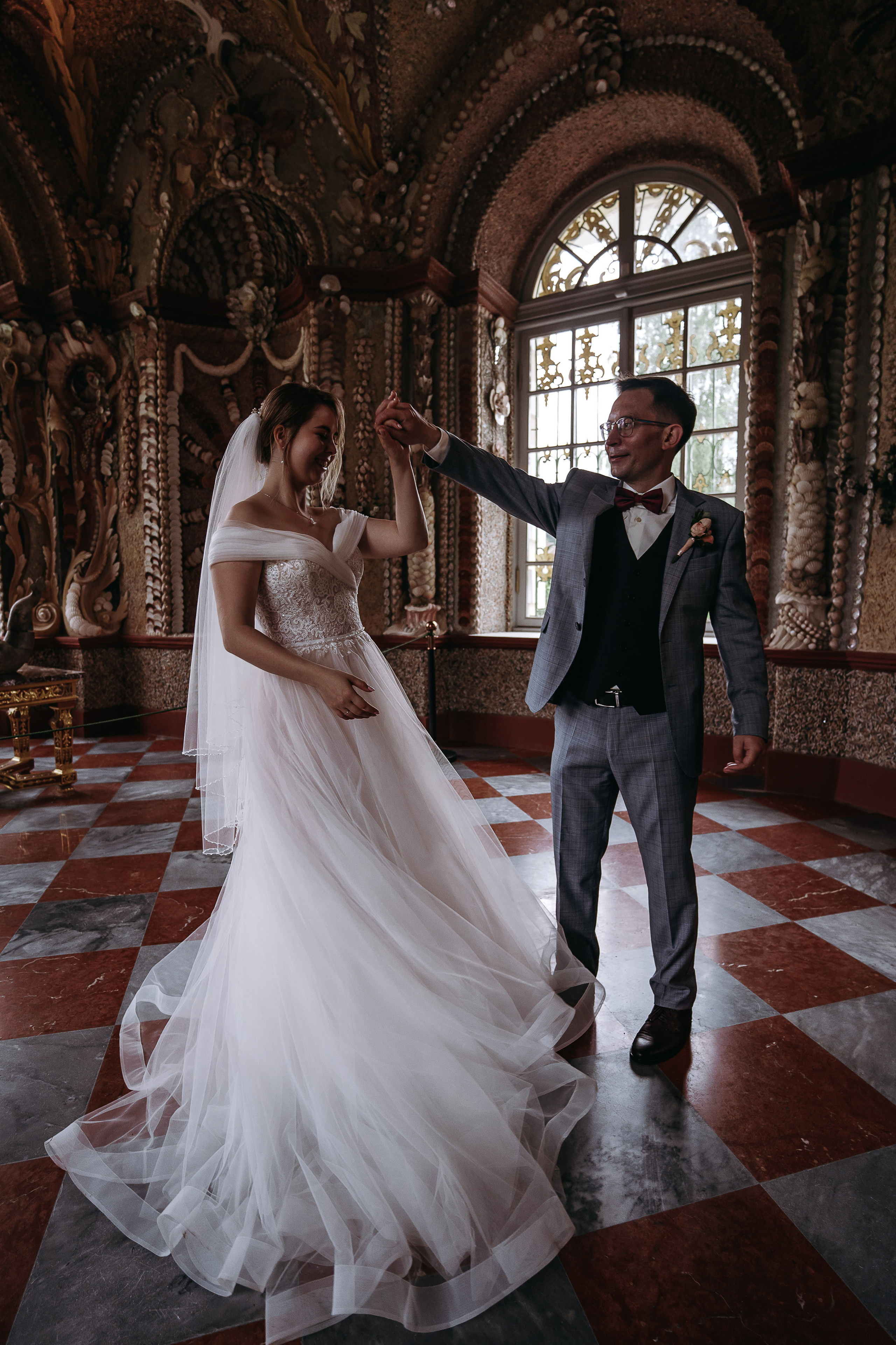 Свадебная фотосессия в усадьбе Кусково (свадьба в усадьбе Кусково)