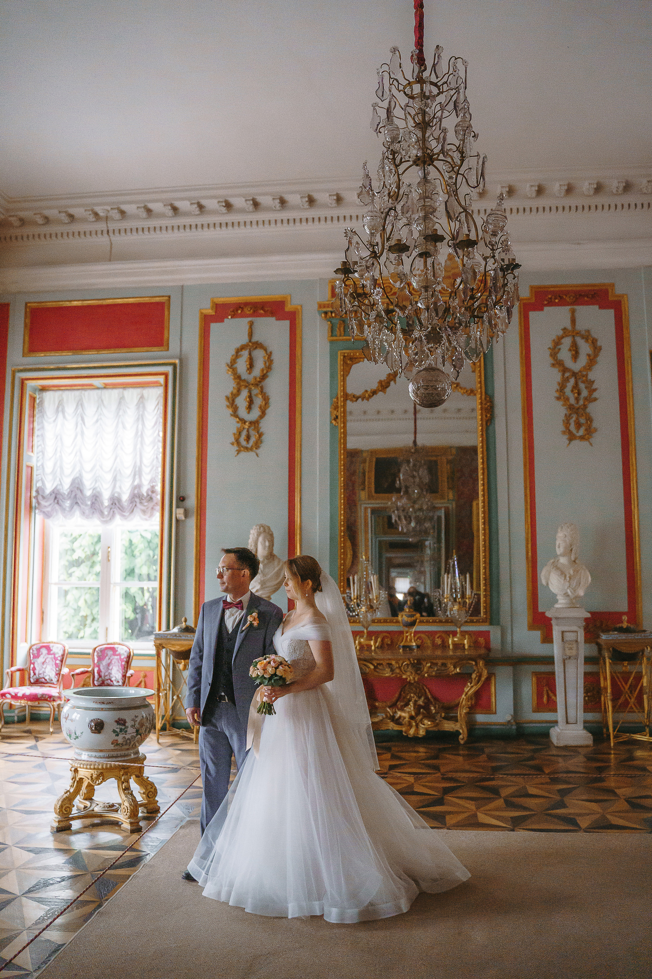 Свадебная фотосессия в усадьбе Кусково (свадьба в усадьбе Кусково)