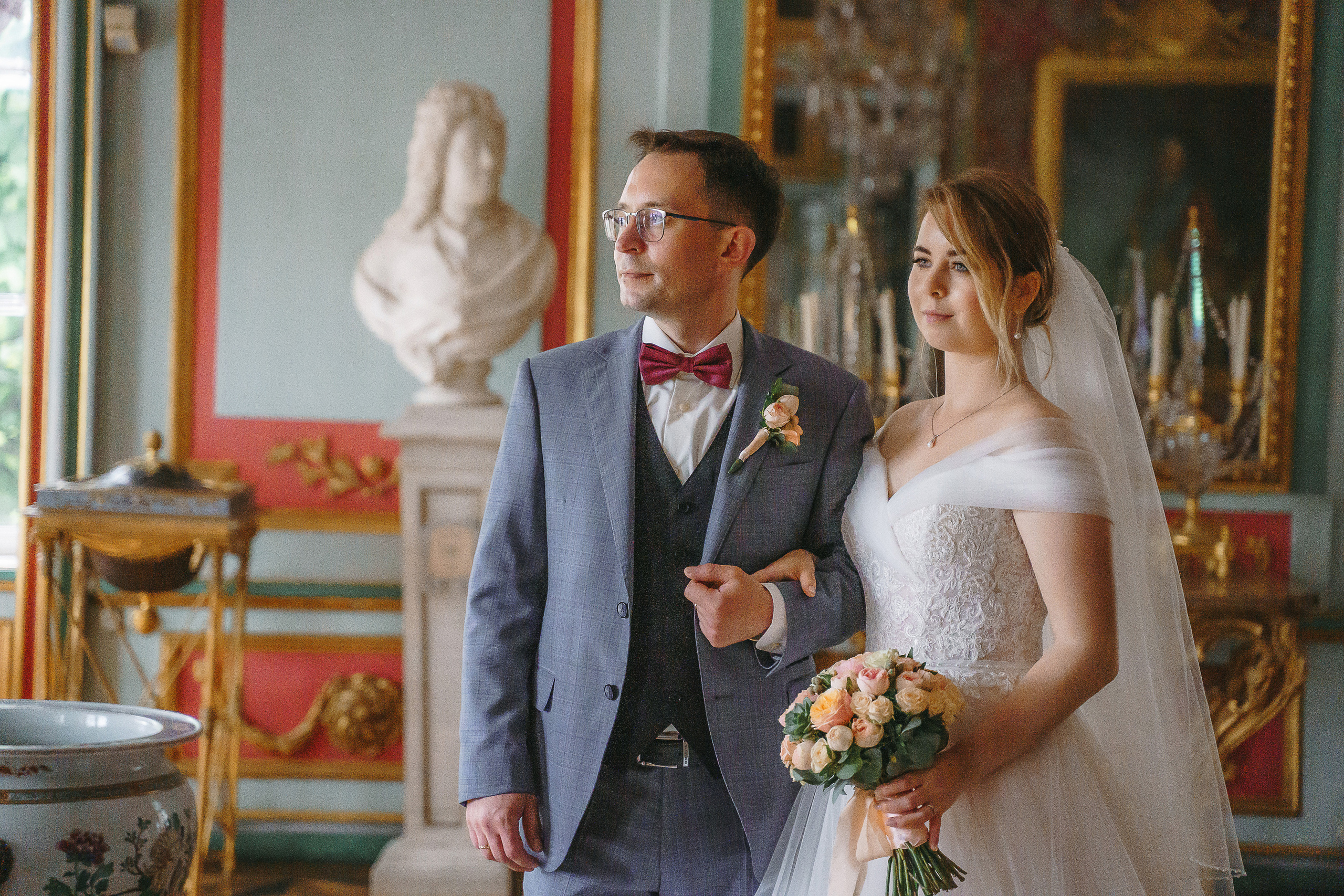 Свадебная фотосессия в усадьбе Кусково (свадьба в усадьбе Кусково)