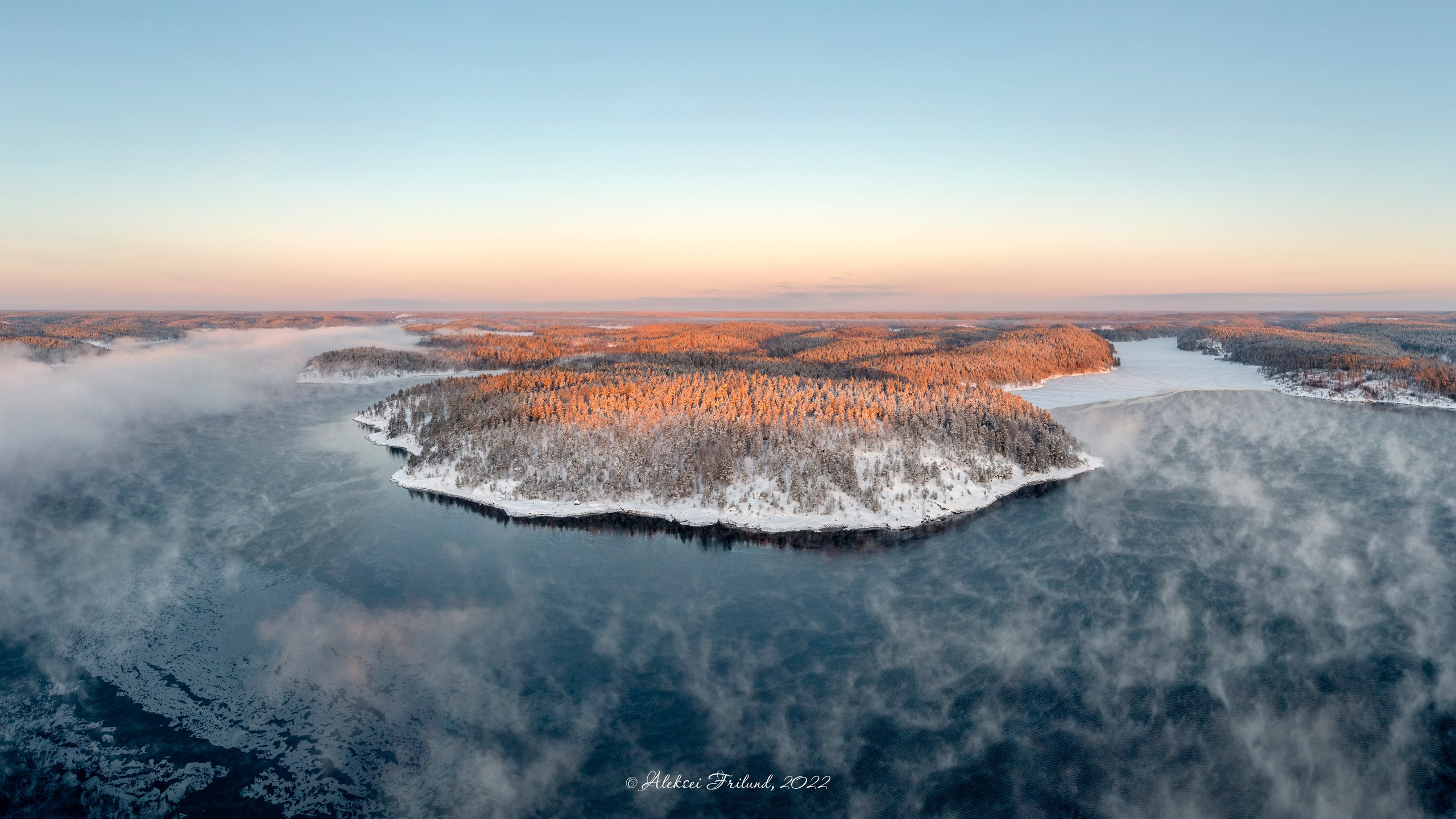 Ладожское озеро. Аэросъемка. Фото и Видео в Карелии. Алексей Фрилунд