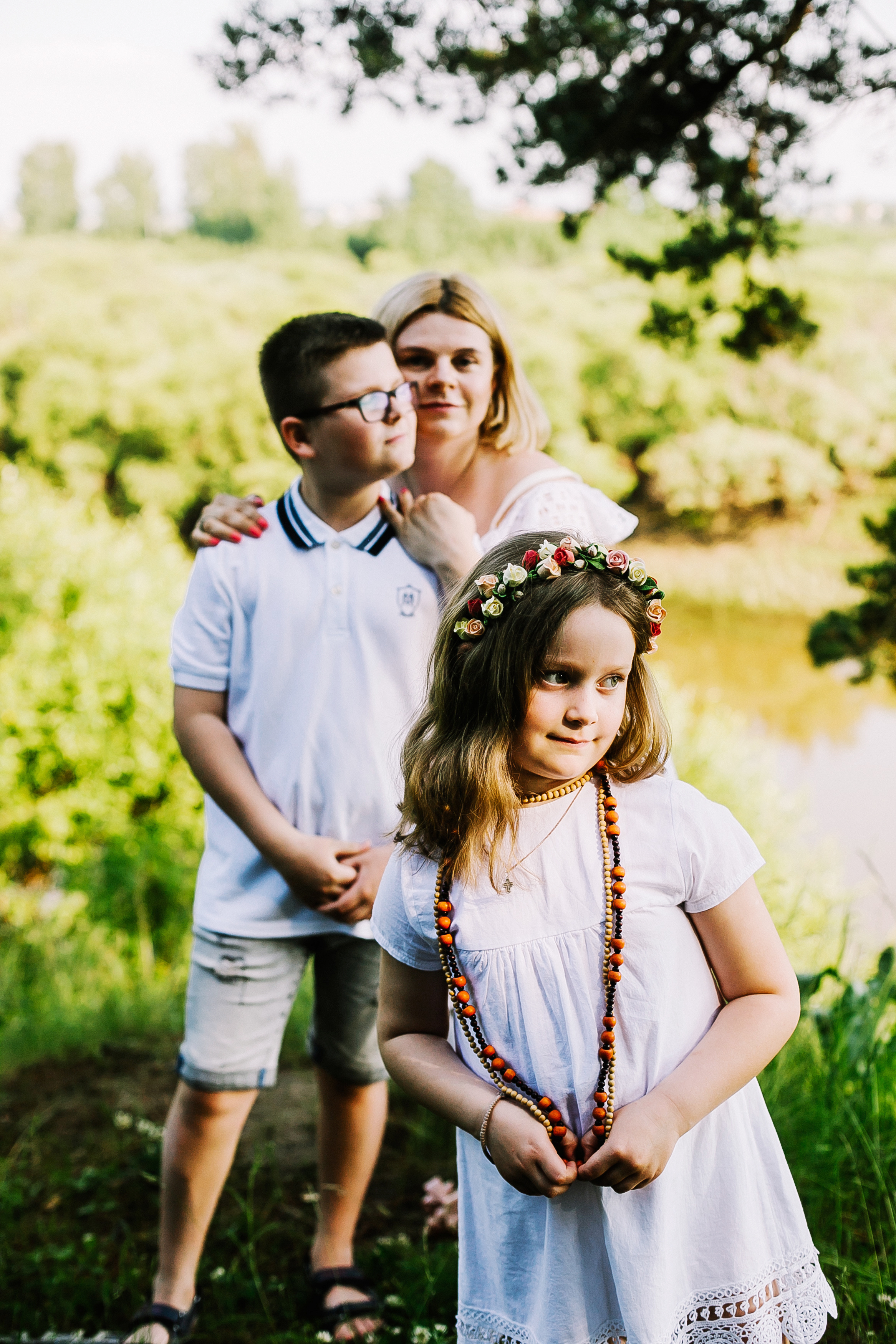 Ольга и ее прекрасные детки. Летне-природная прогулка. Фотограф Полина Егорова город Тюмень