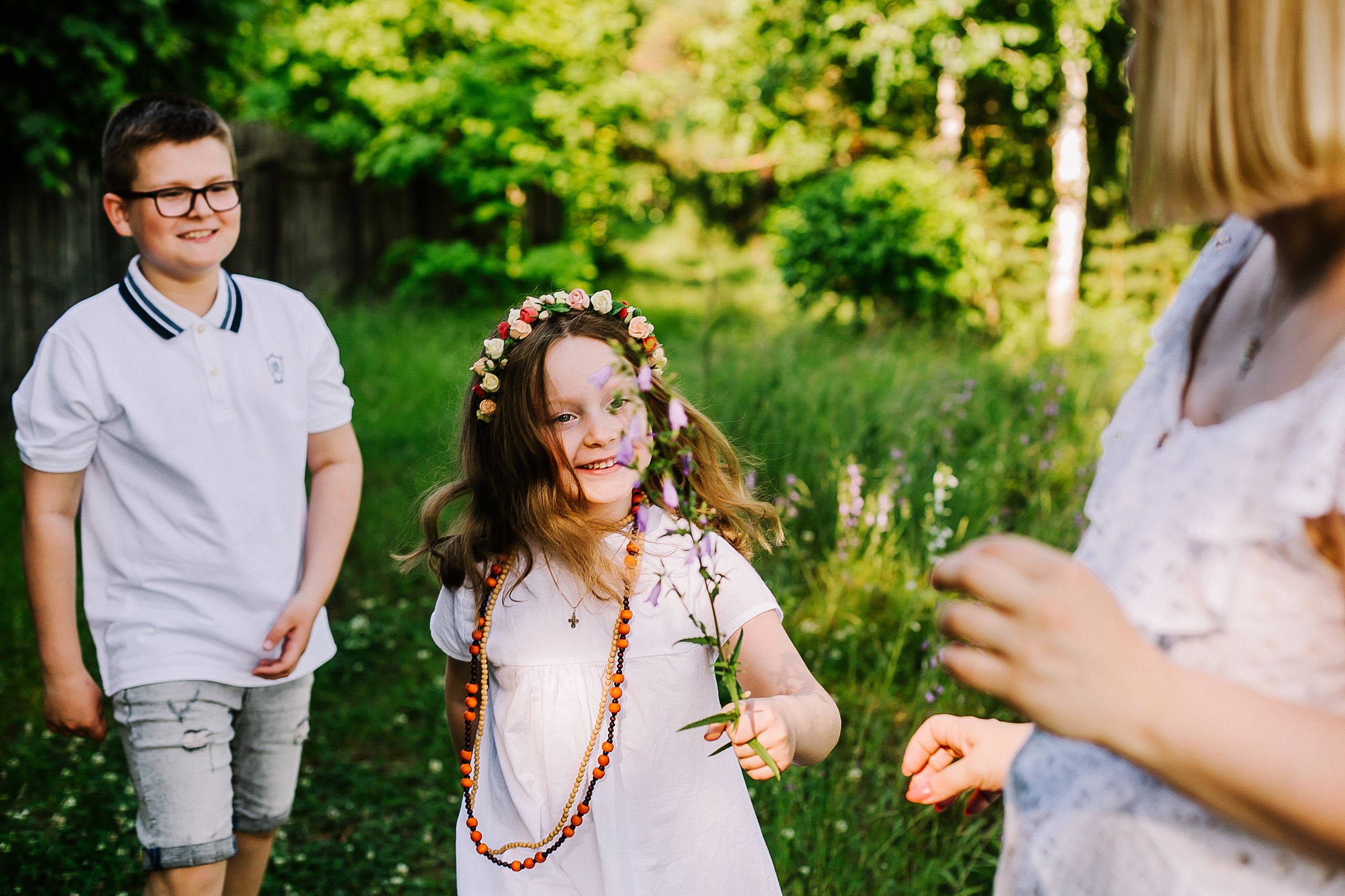 Ольга и ее прекрасные детки. Летне-природная прогулка. Фотограф Полина Егорова город Тюмень