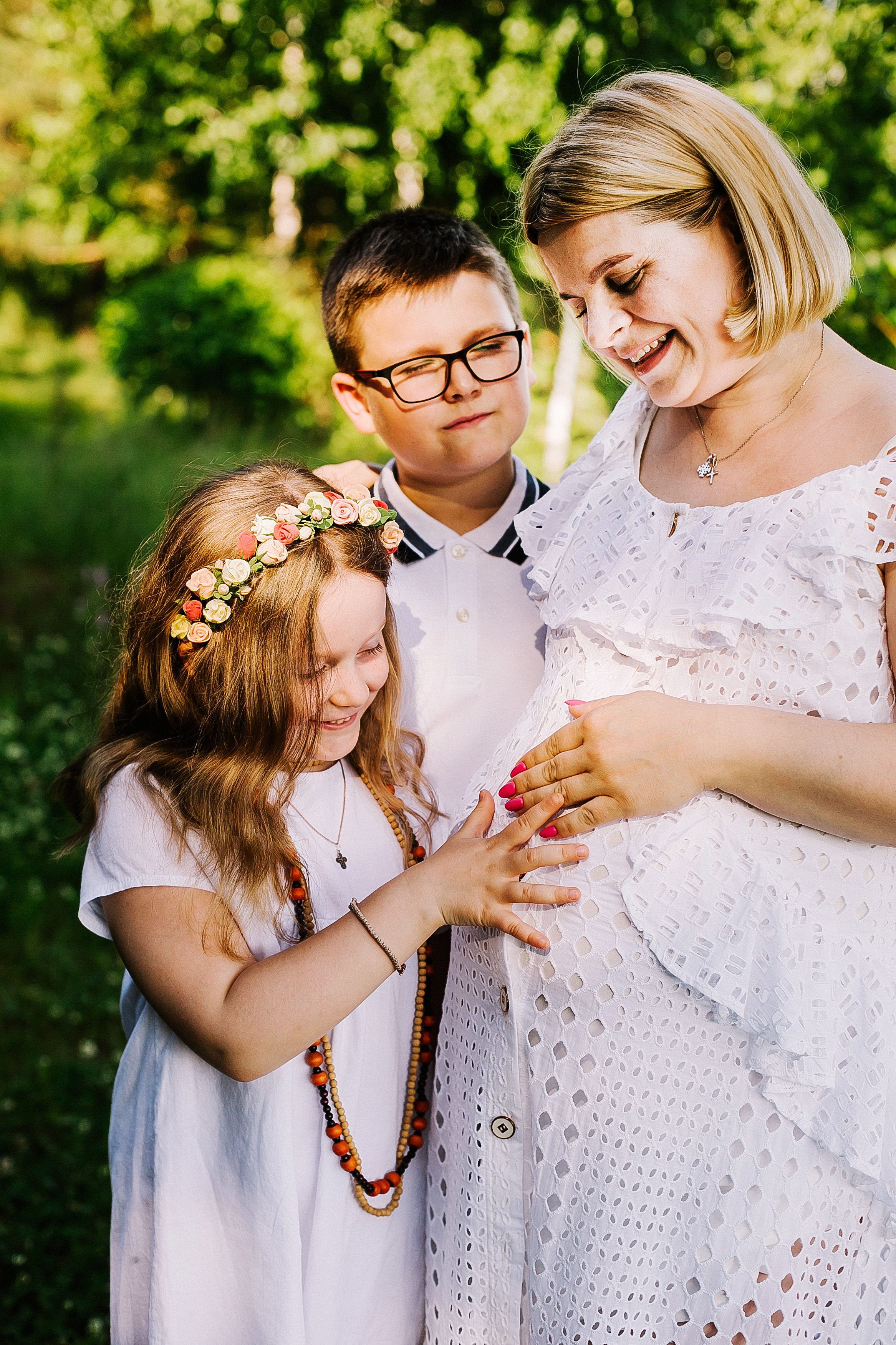 Ольга и ее прекрасные детки. Летне-природная прогулка. Фотограф Полина Егорова город Тюмень