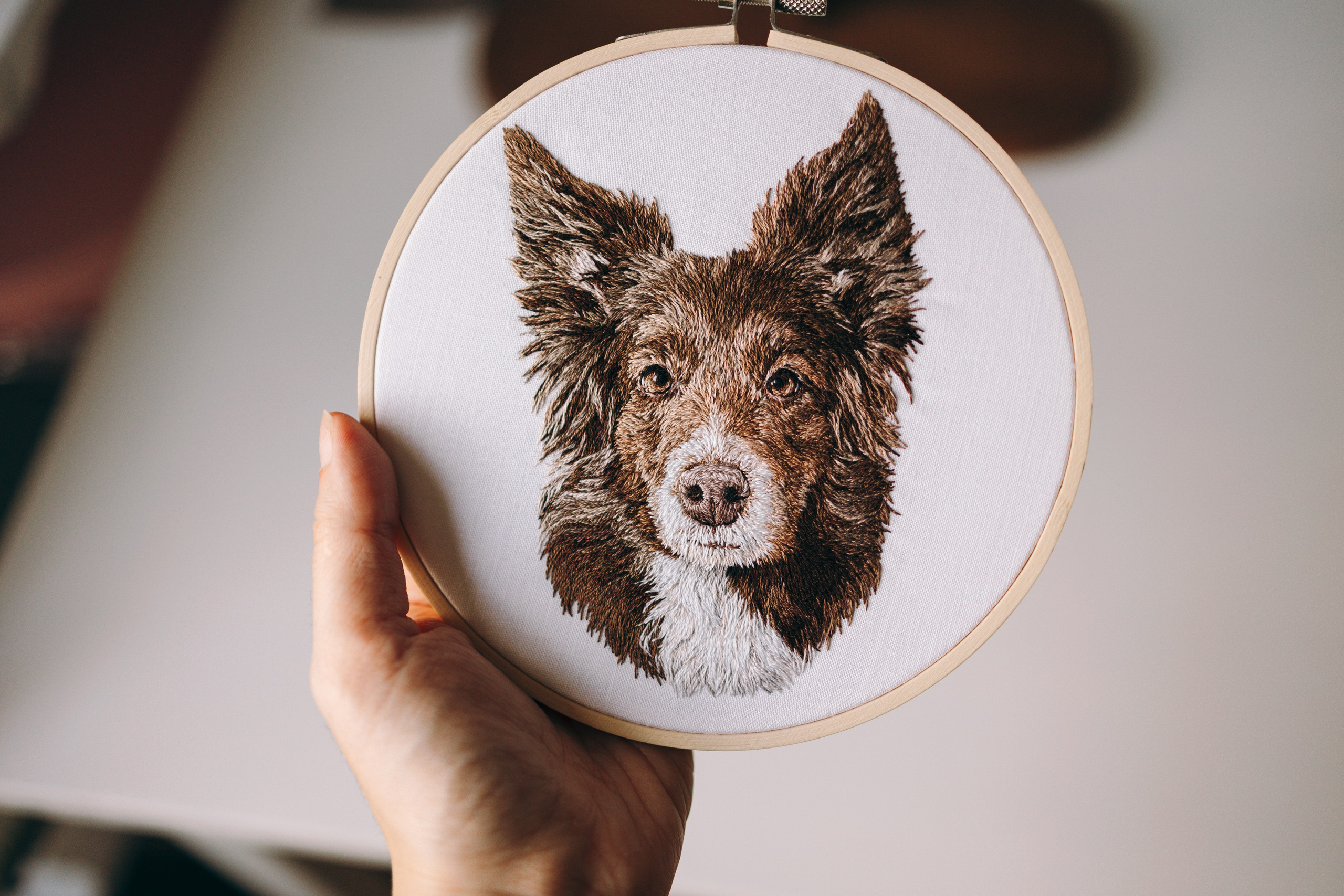 Портфолио. Портретная вышивка питомцев