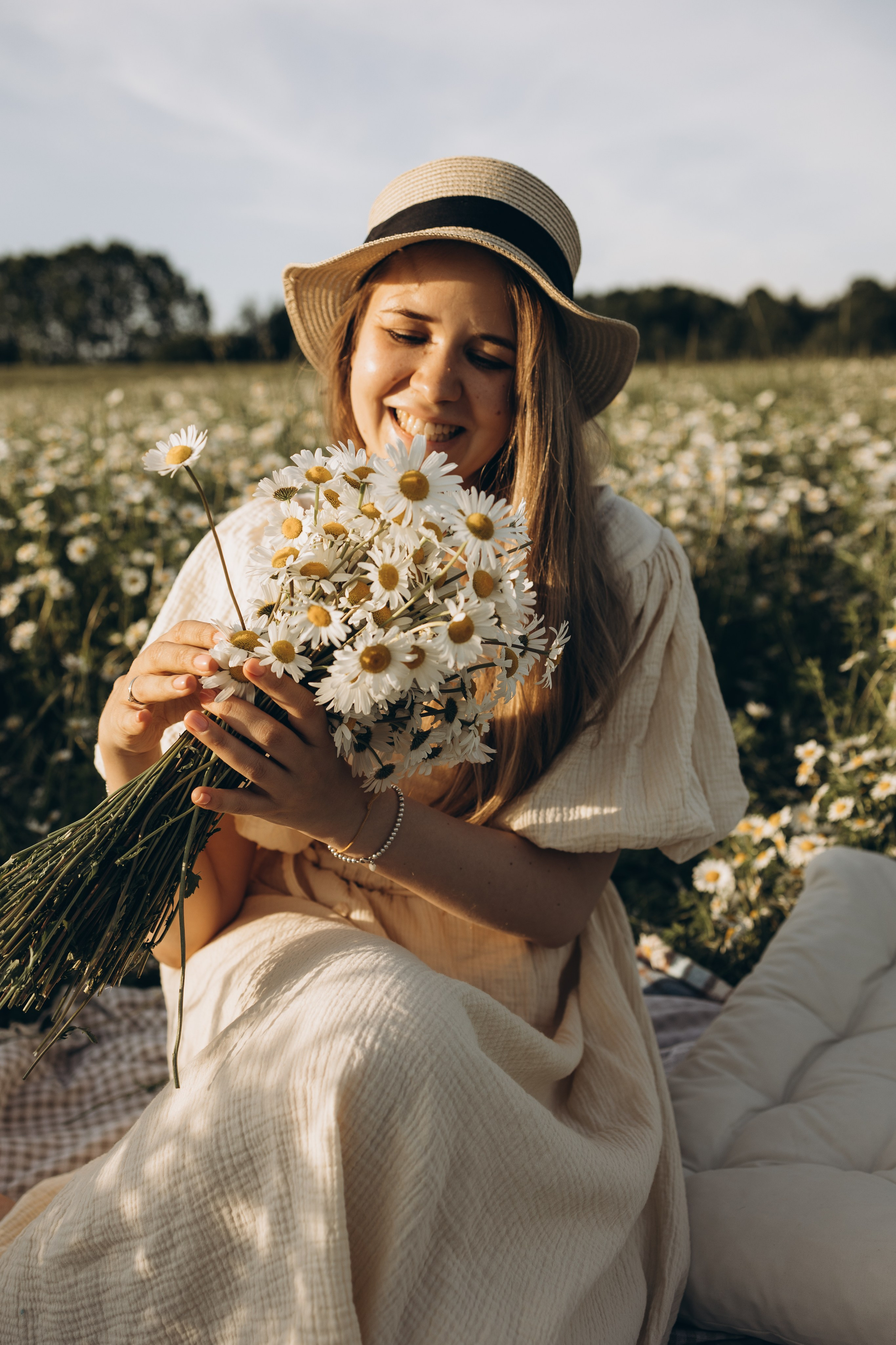 Маша и ромашки. Семейный фотограф в Москве Виктория Ястребинская