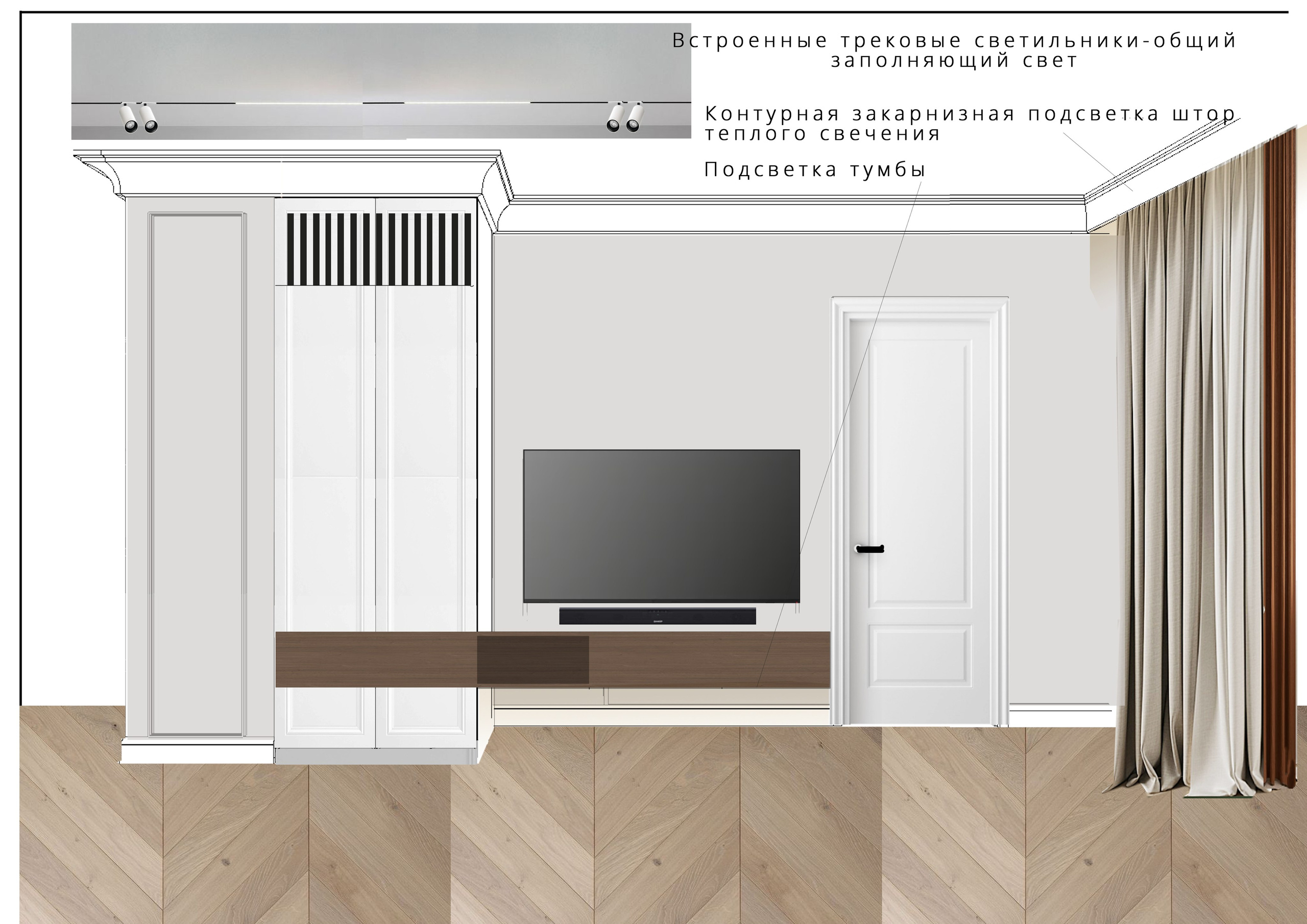 Жк «Малооохтинский». Дизайн интерьеров в Санкт-Петербурге, Москве. Черемных Валентина