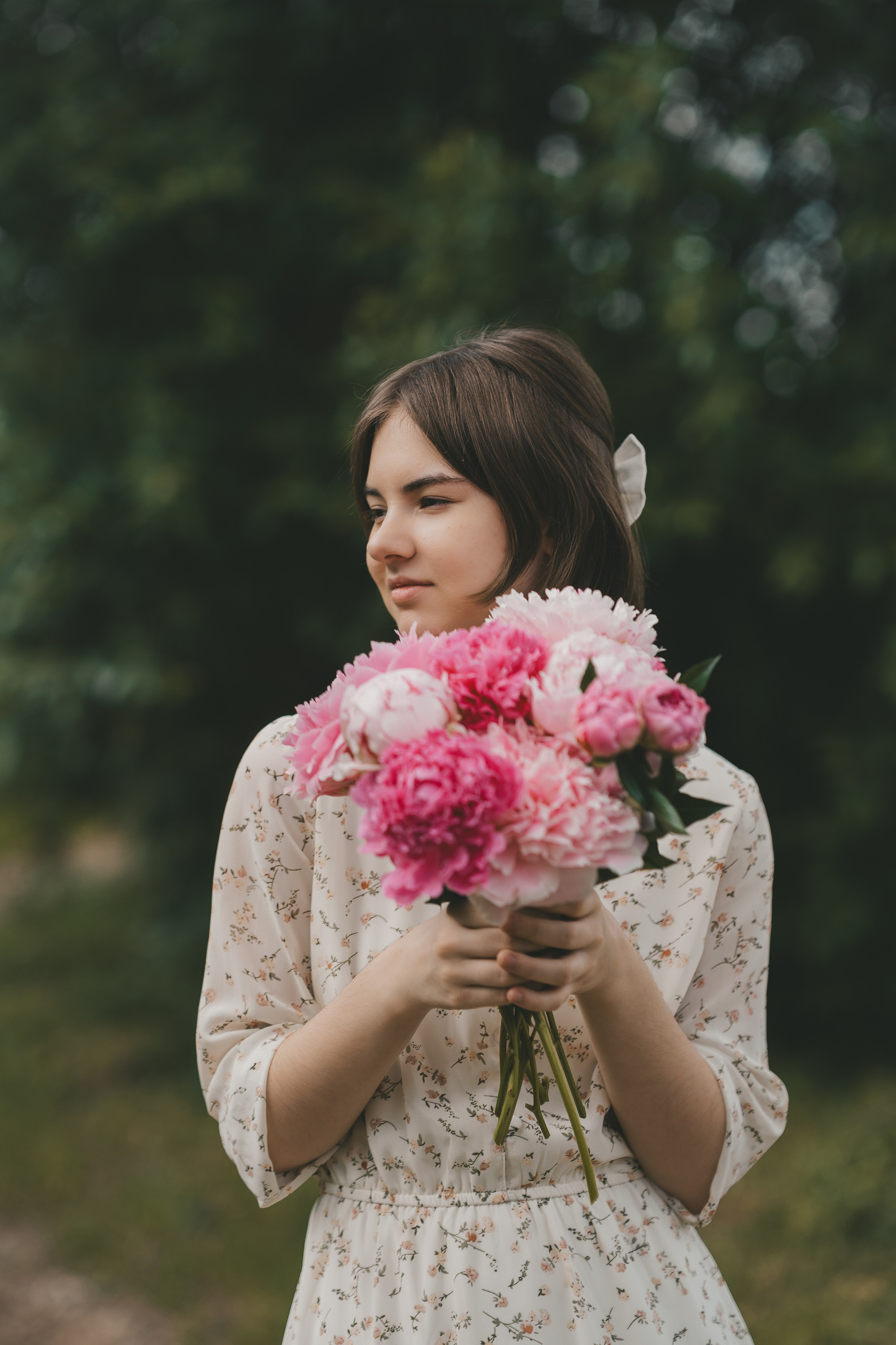 Маша и пионы. Семейный и детский фотограф в Сергиев Посаде, Хотьково Якимчук Любовь