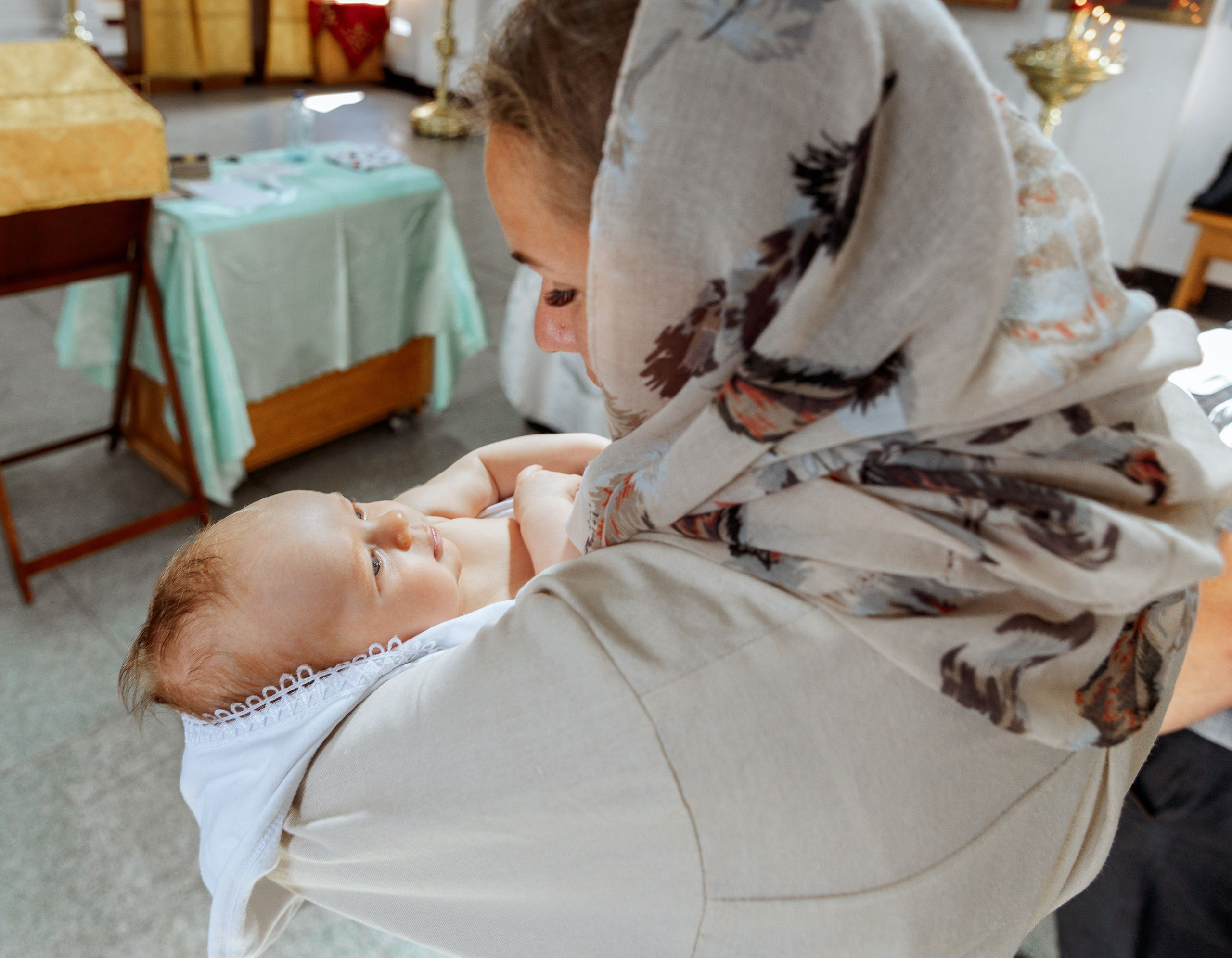 Крещение Сияны. Портретный и семейный фотограф в Москве Ирина Голубчина