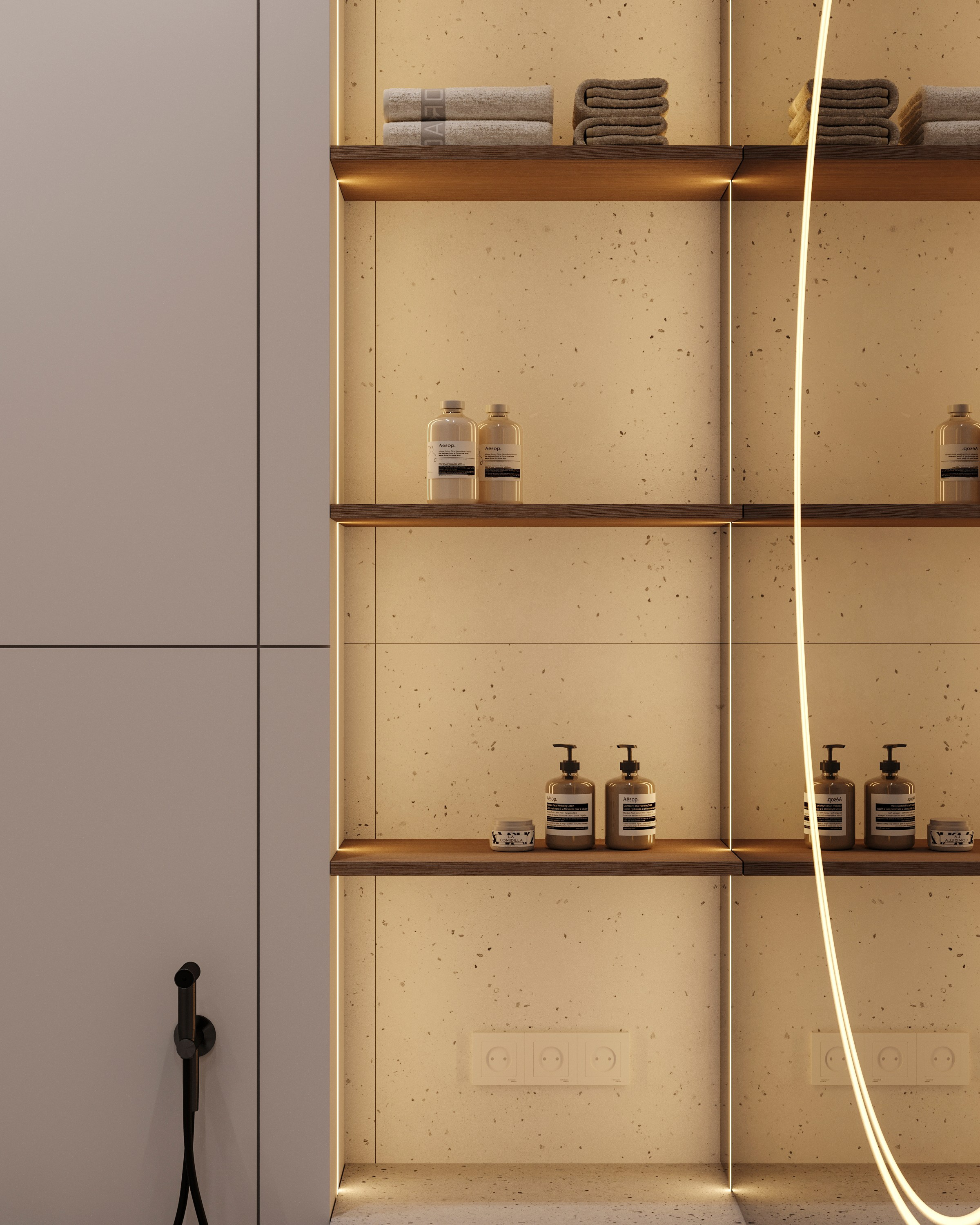 CONCRETE | DESIGNER ANNE KIREEVA. Interior Visualization by Valerie Stetyukevich