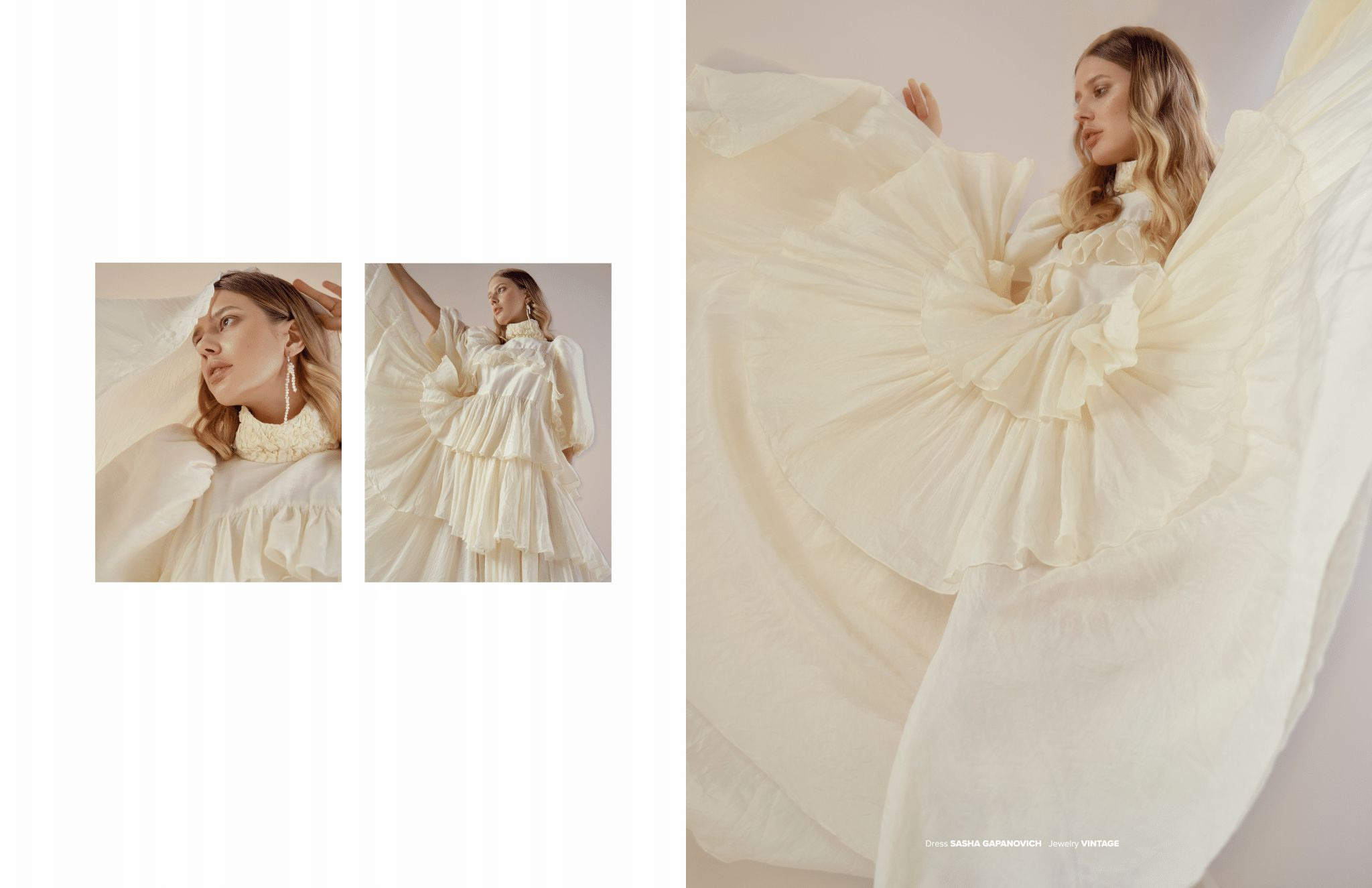 VGXW April 2022 — CHIFFON. Zhanna Tyugay is a fashion photographer, visual artist and film maker based in Novi Sad