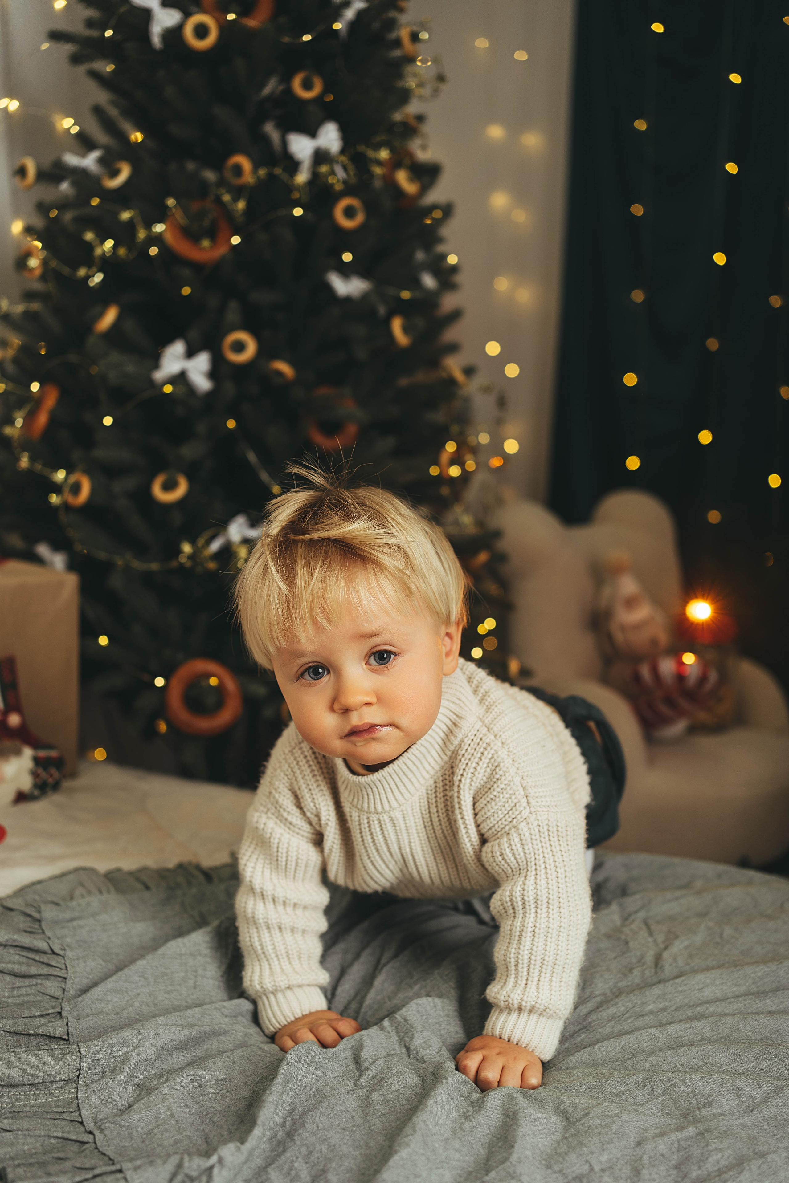 Новогодний фотопроект для малышей 2026. Семейный и детский фотограф новорожденных Ульяновск