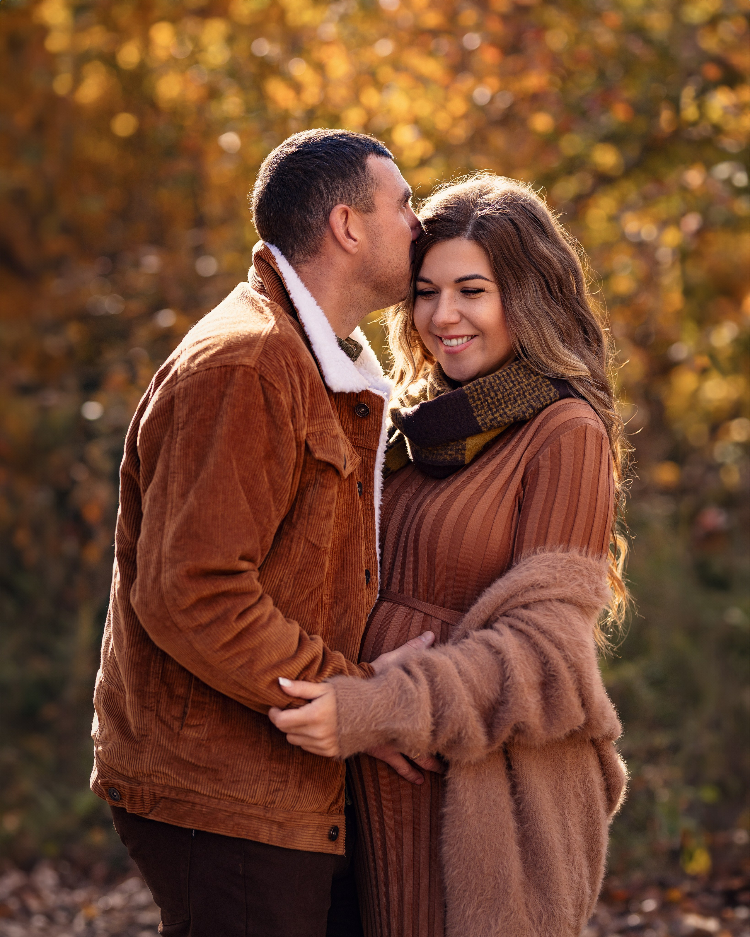 Осенняя фотосессия в ожидании малыша. Трубинова Екатерина | Семейный фотограф | Москва