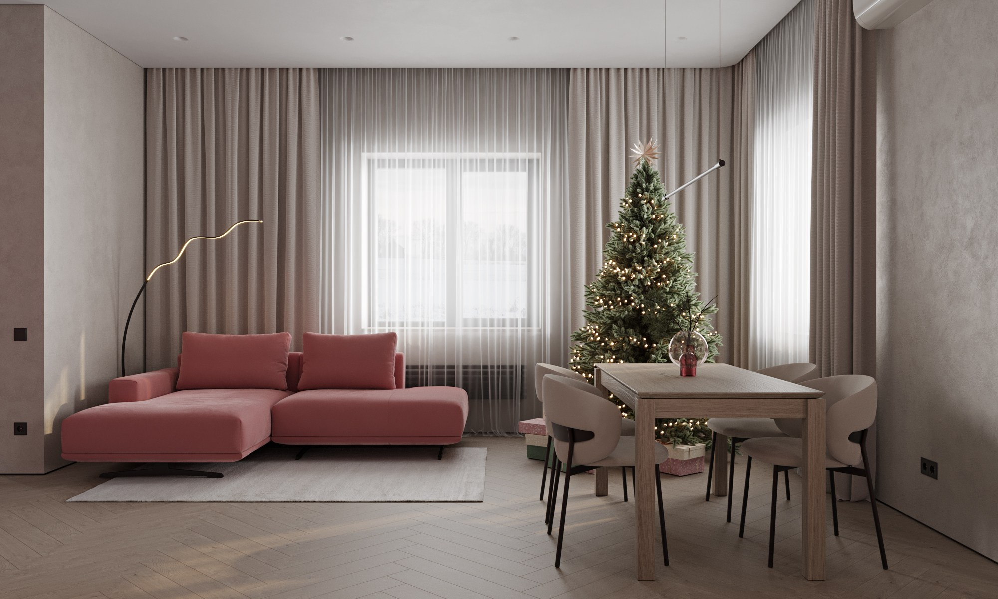 «Коралловый риф». Студия интерьерной визуализации «ЛИНИИ»