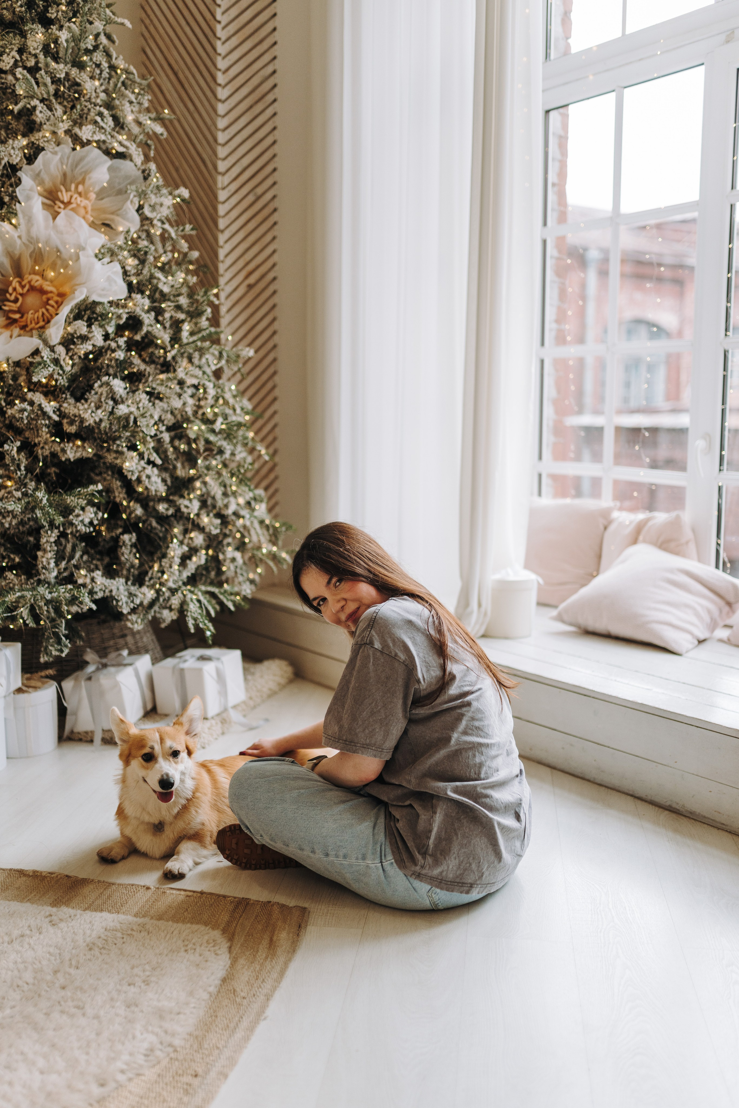Александра и Бри. Фотограф анималист в Спб недорого Олеся Майорова