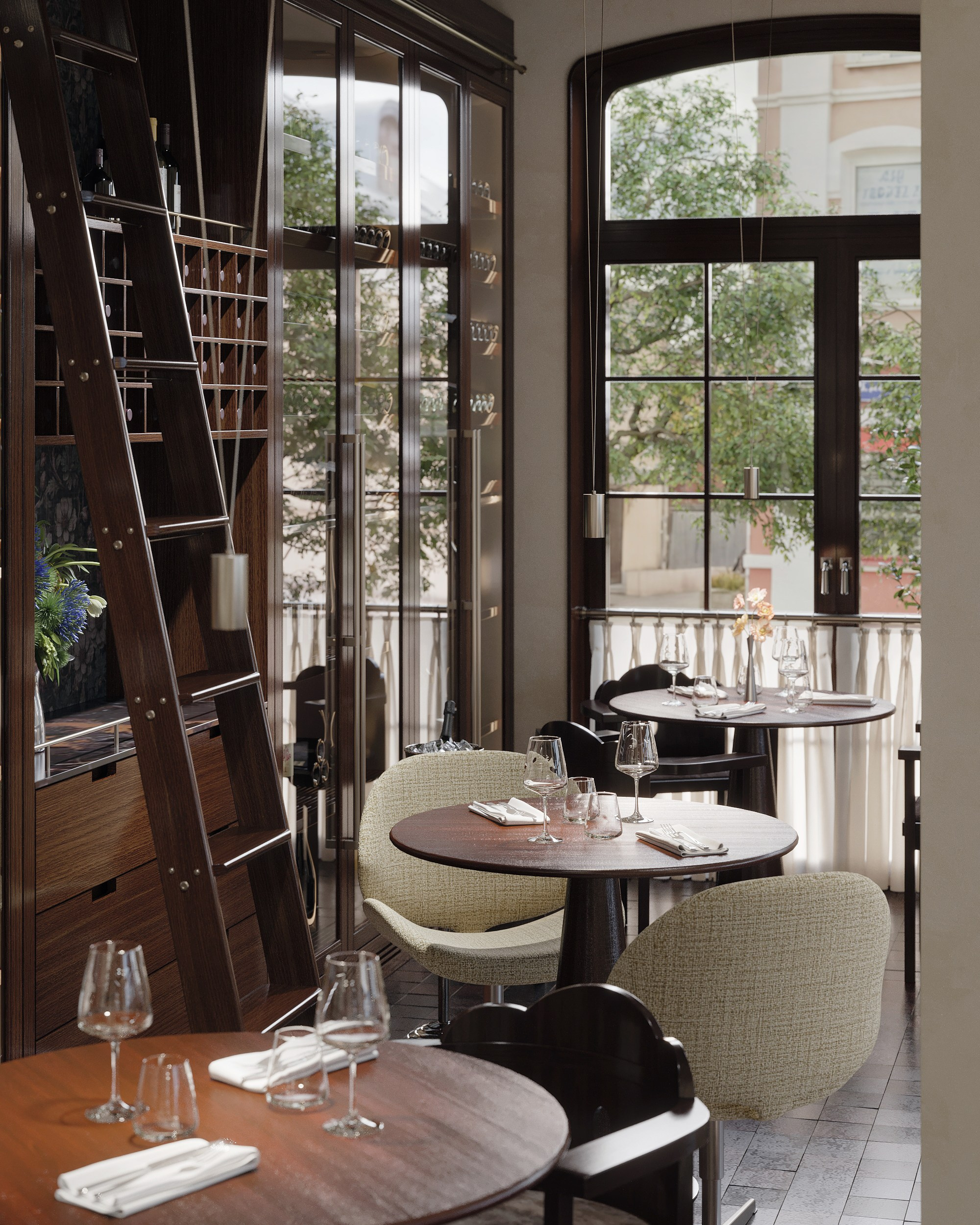 Restaurant in Moscow. Renders by TATYANA SHEVCHENKO
