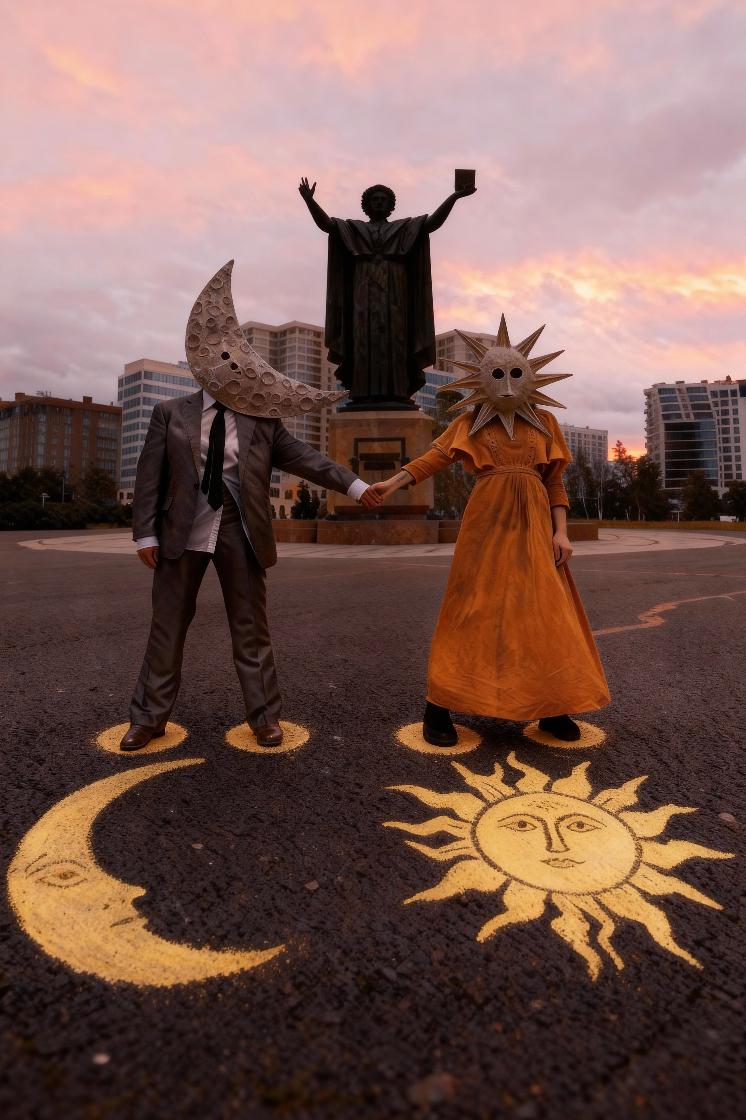 Земные Солнце и Месяц