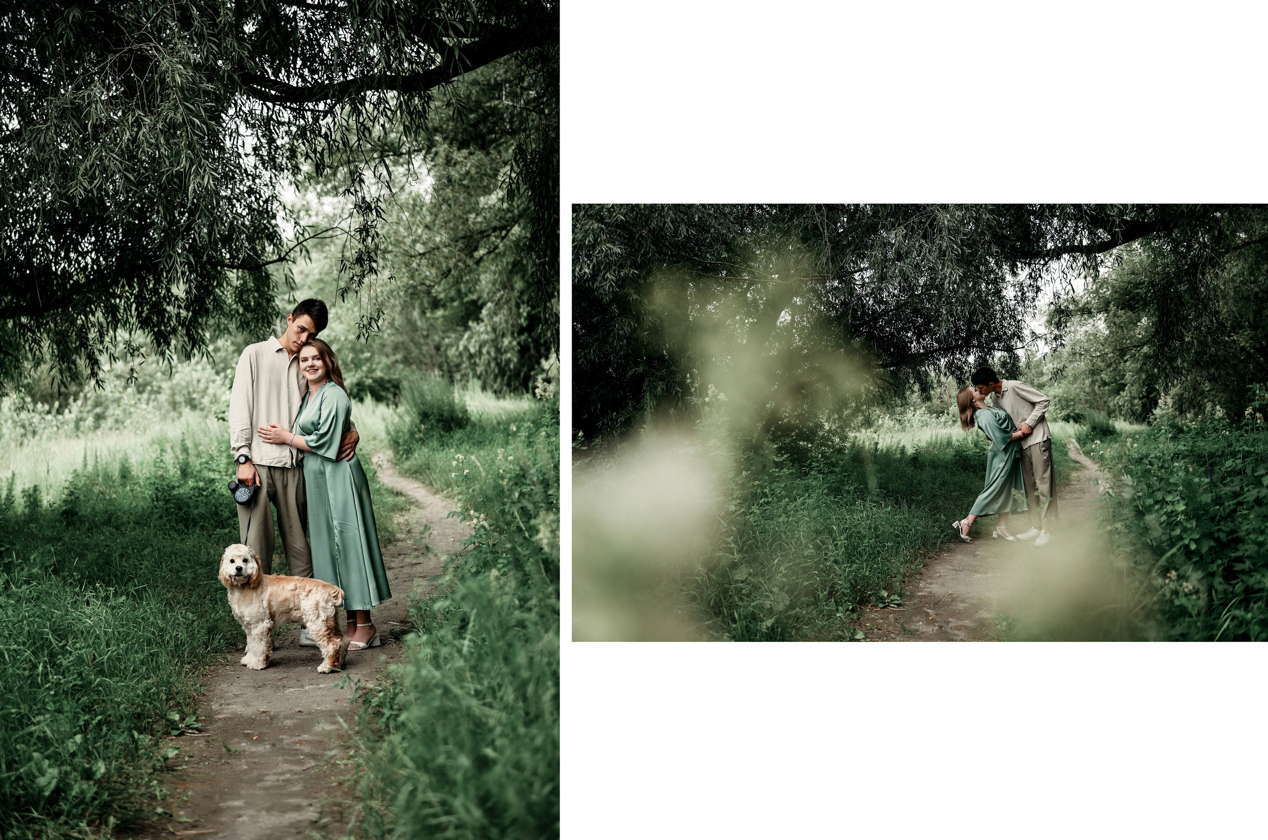 Love story прогулка вместе с песиком))). Свадебный, семейный, детский, контент фотограф в Омске Максим Ильин