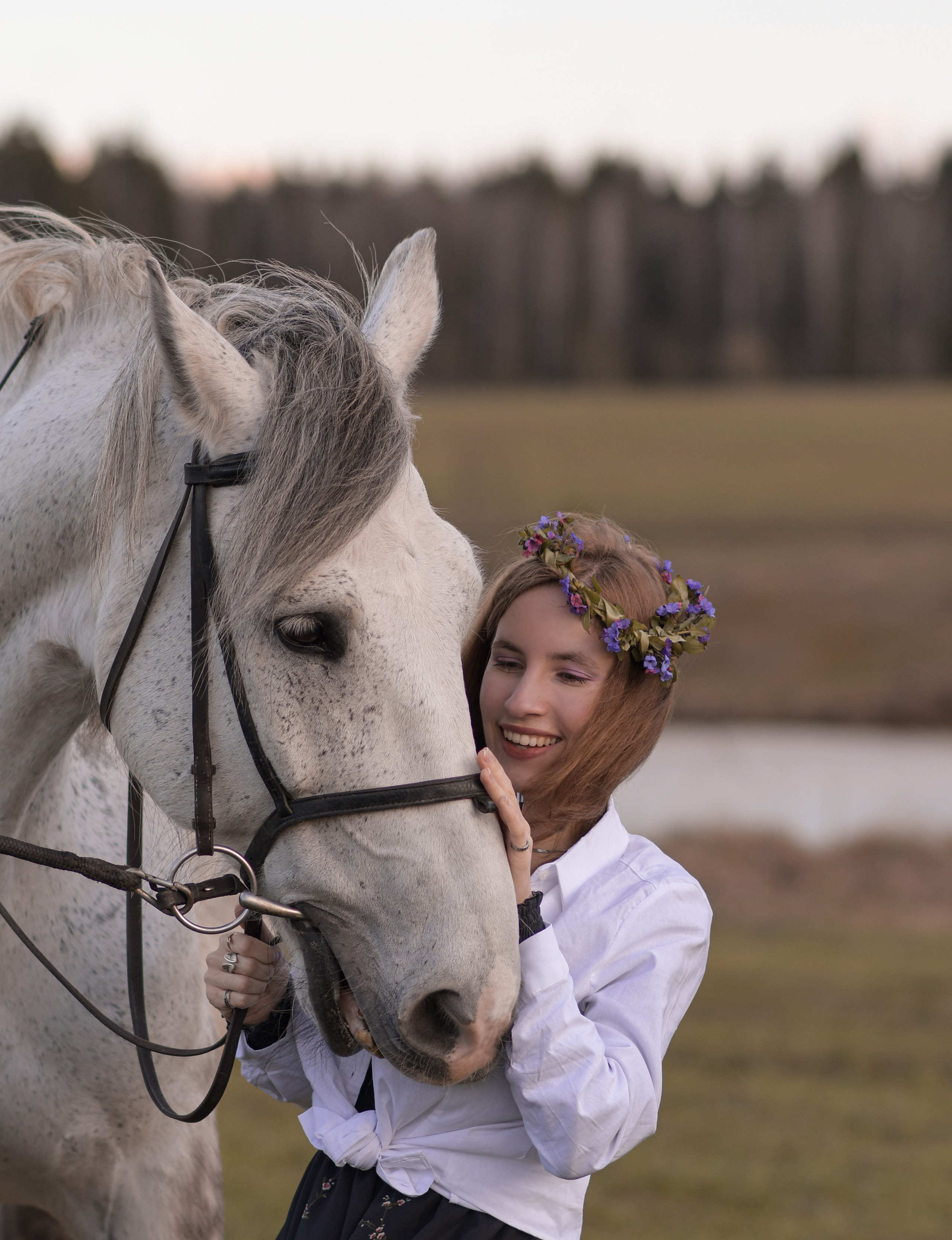 Портретная фотосессия с лошадьми. В созвучии с природой. Фотограф Светлана В. Пронина, Москва