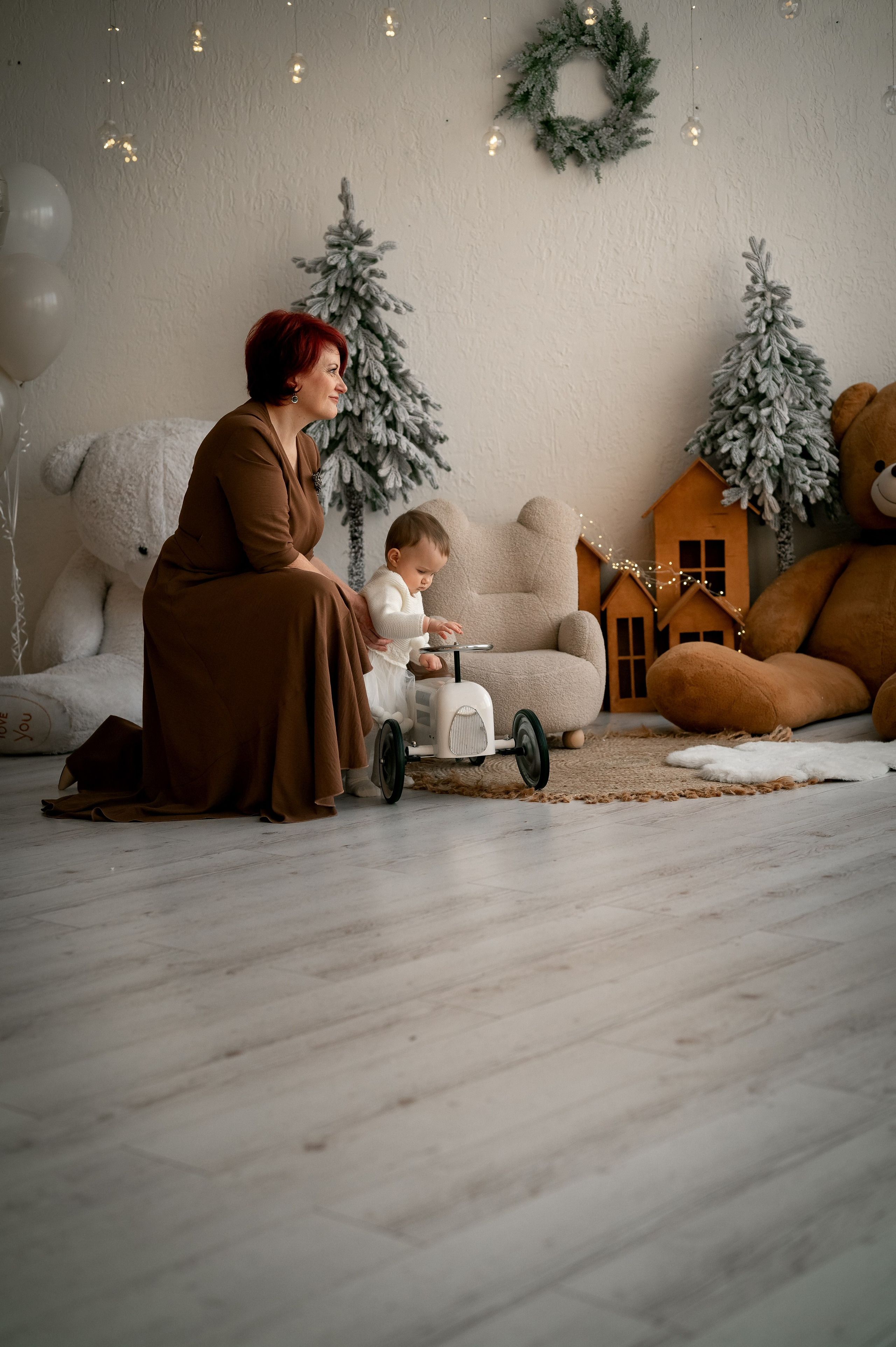 Новый год в студии. Фотограф новорождённых, семейный, школьный в городе Калуге Евгения