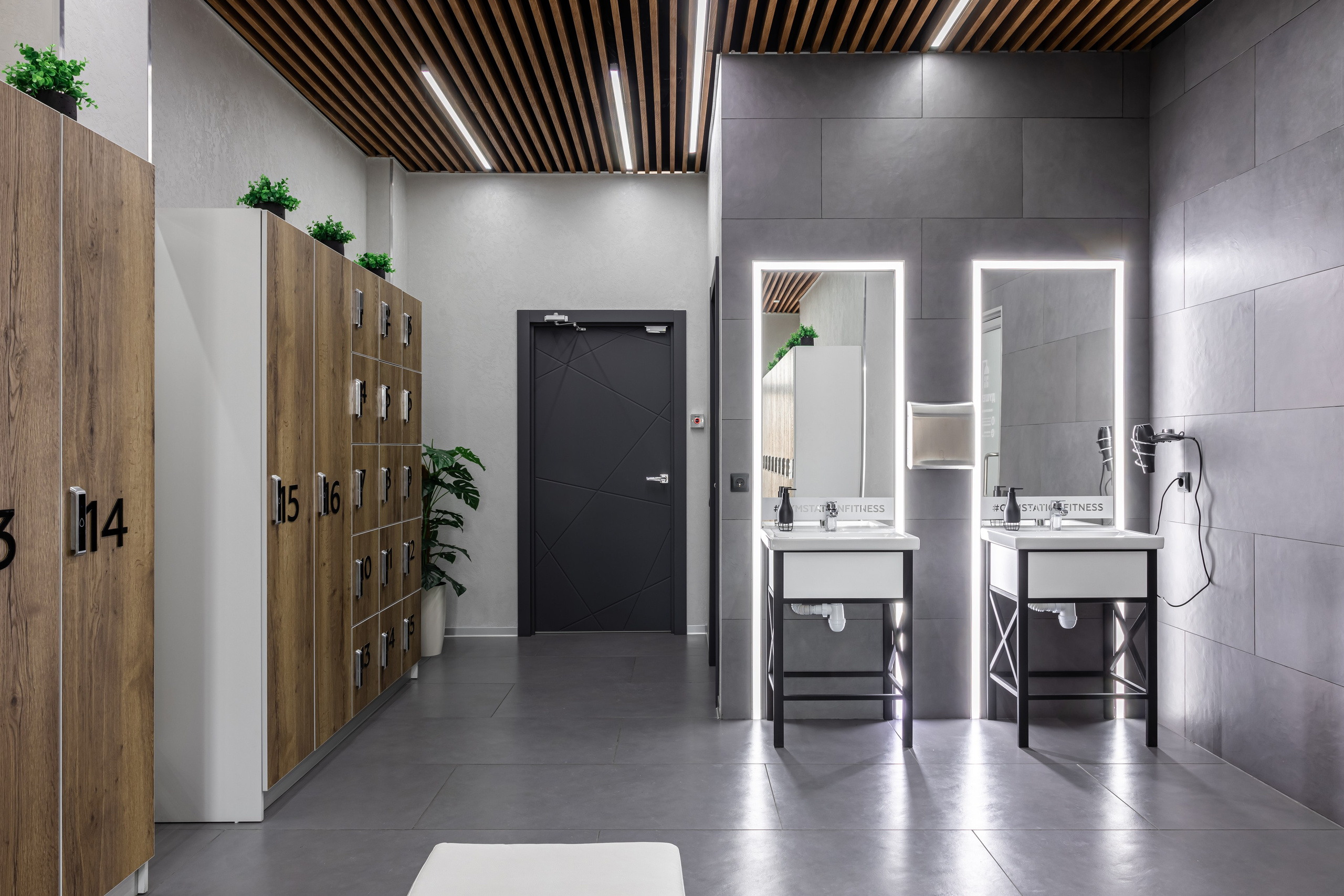 Фитнес-клуб Gym Station, г. Киров. Дизайнер Екатерина Рыблева. Иван Благушин. Интерьерный и архитектурный фотограф в Москве и Санкт-Петербурге
