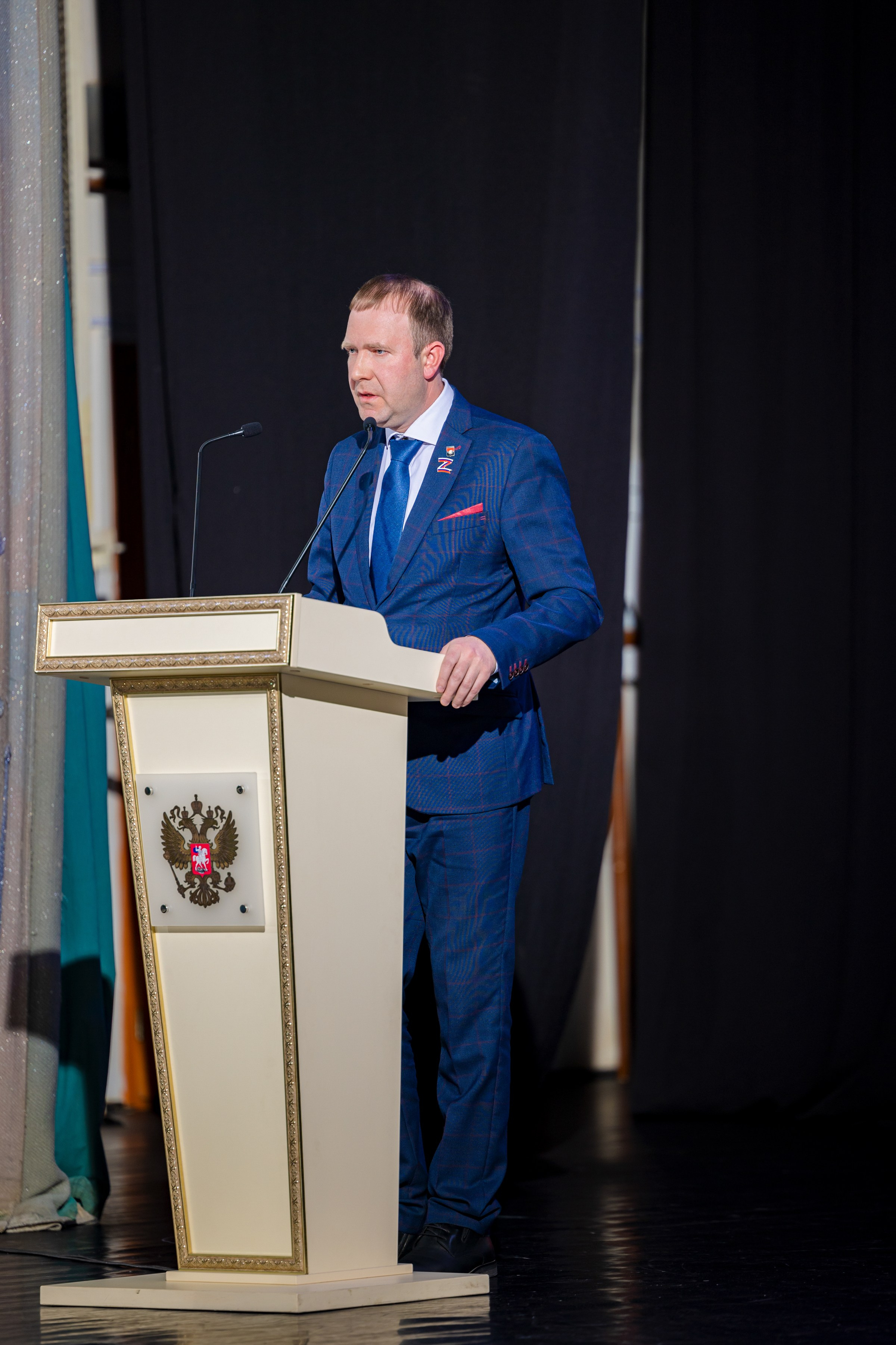 Выступление главы города Кемерово Дмитрия Анисимова. Фотограф Князев Сергей