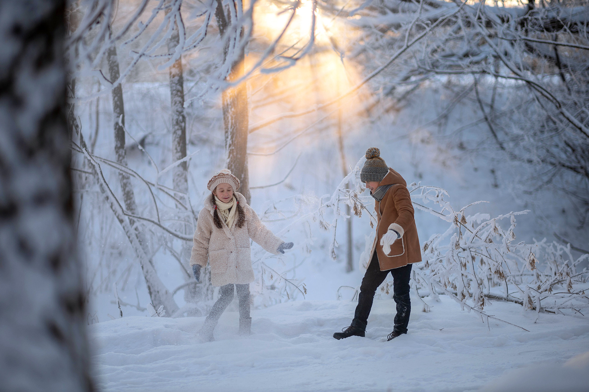 Зимняя прогулка. Детский и семейный фотограф в Твери Ольга Крестьянинова