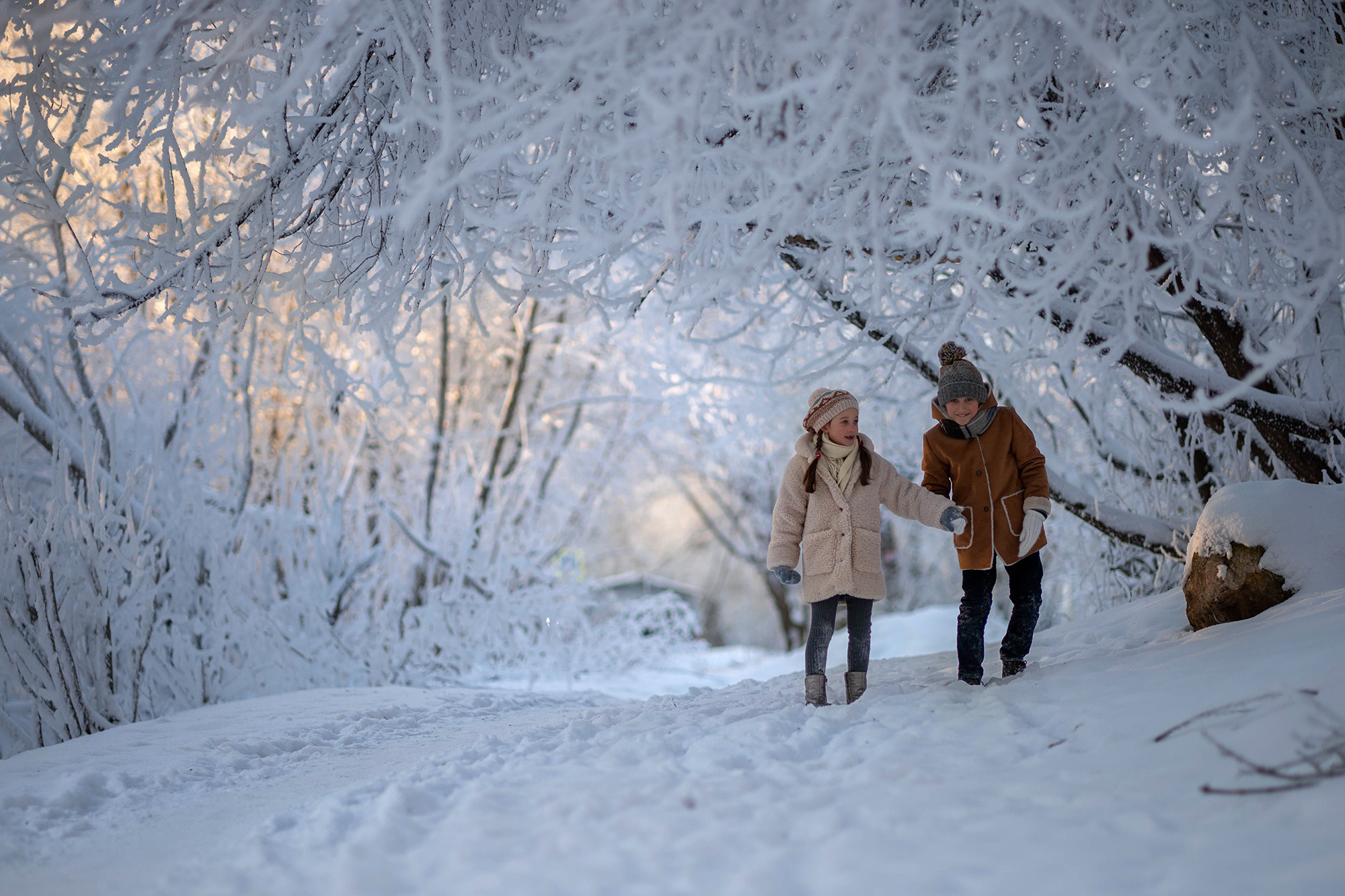Зимняя прогулка. Детский и семейный фотограф в Твери Ольга Крестьянинова