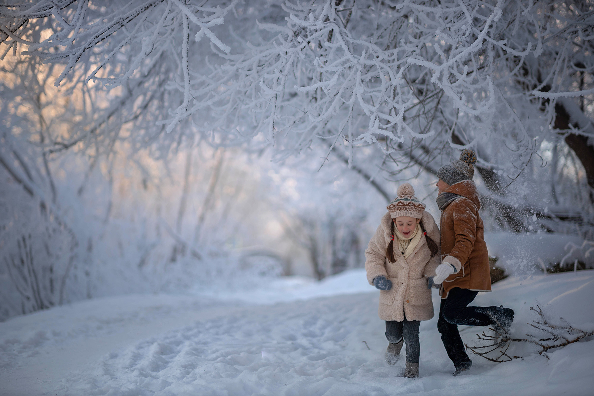 Зимняя прогулка. Детский и семейный фотограф в Твери Ольга Крестьянинова
