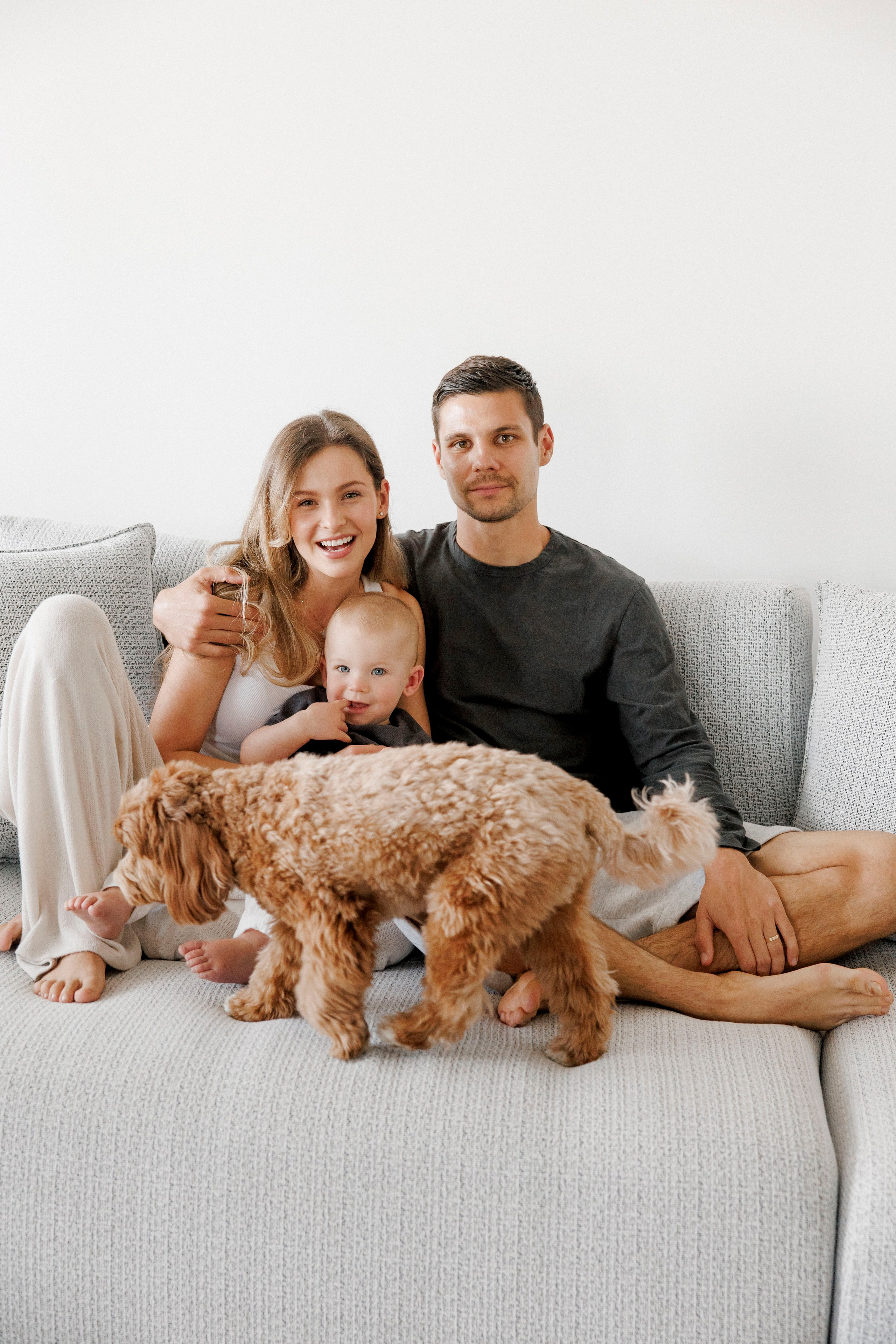 One year old at home. Wedding and family photographer